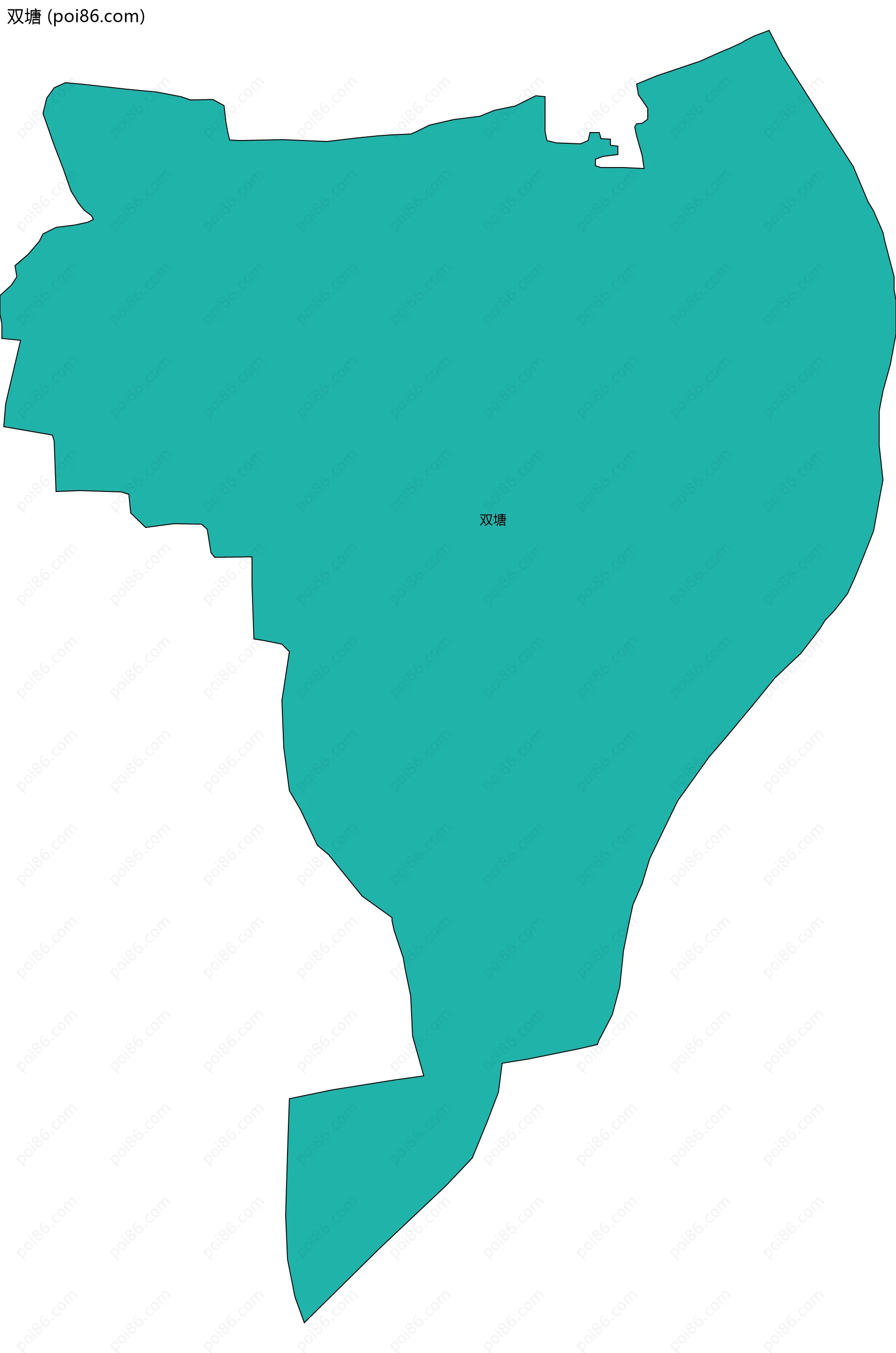 双塘边界地图