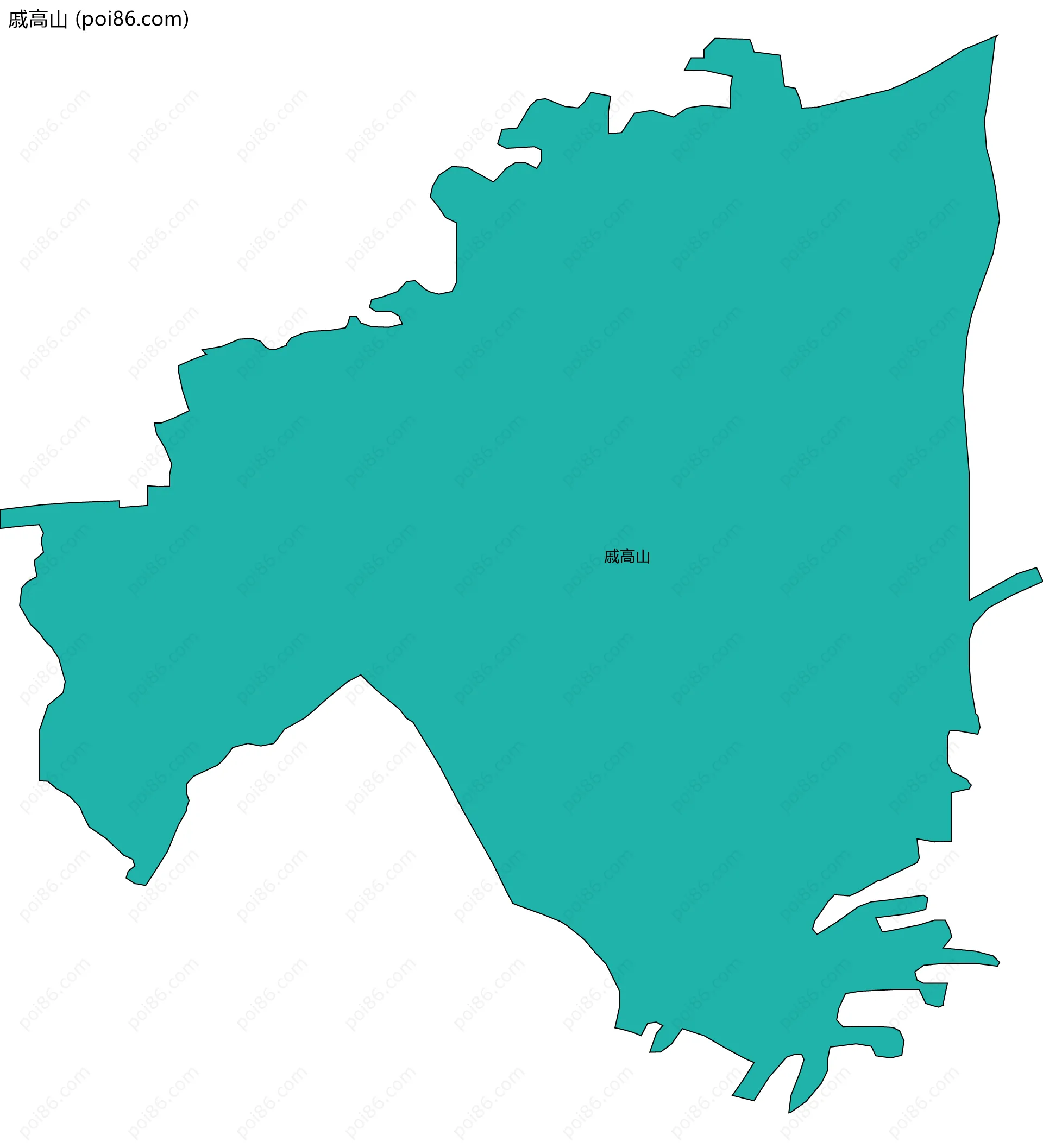 戚高山边界地图