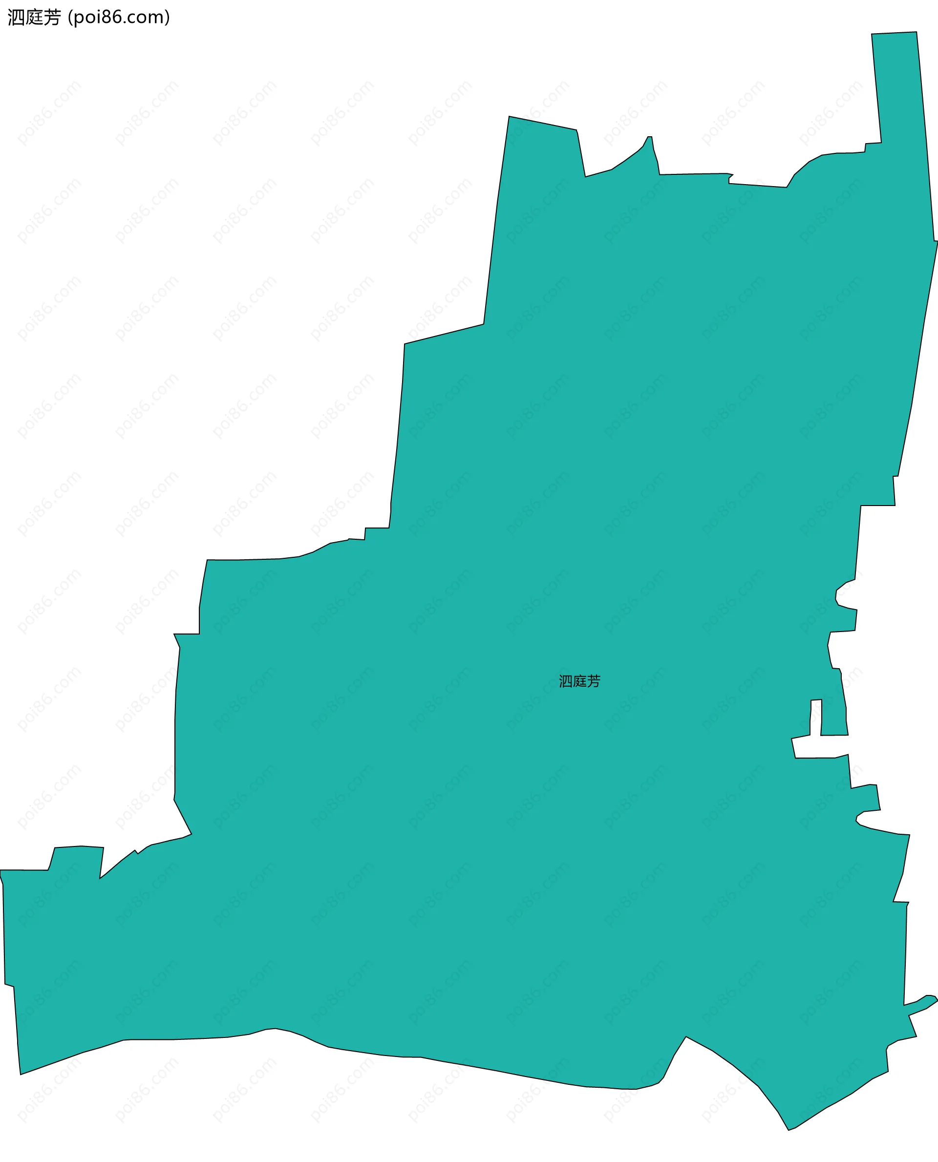 泗庭芳边界地图