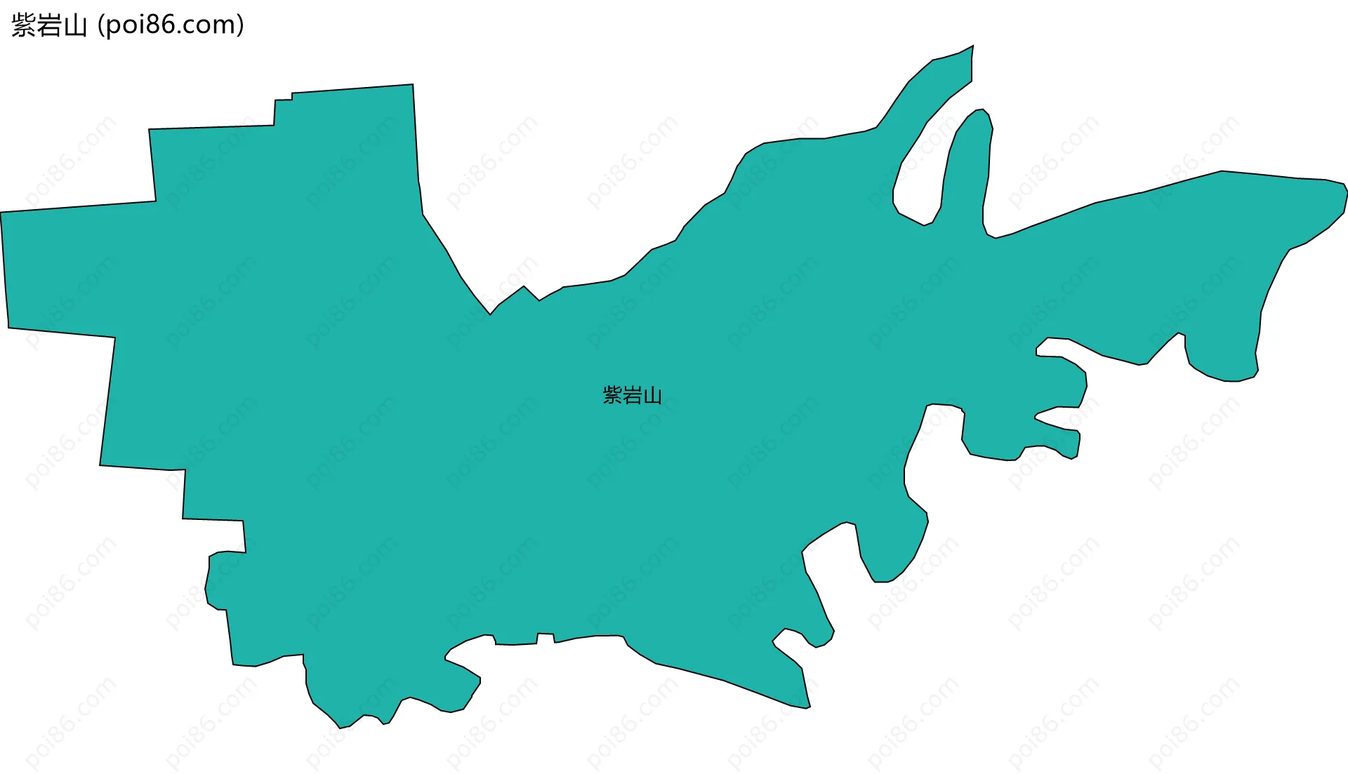 紫岩山边界地图