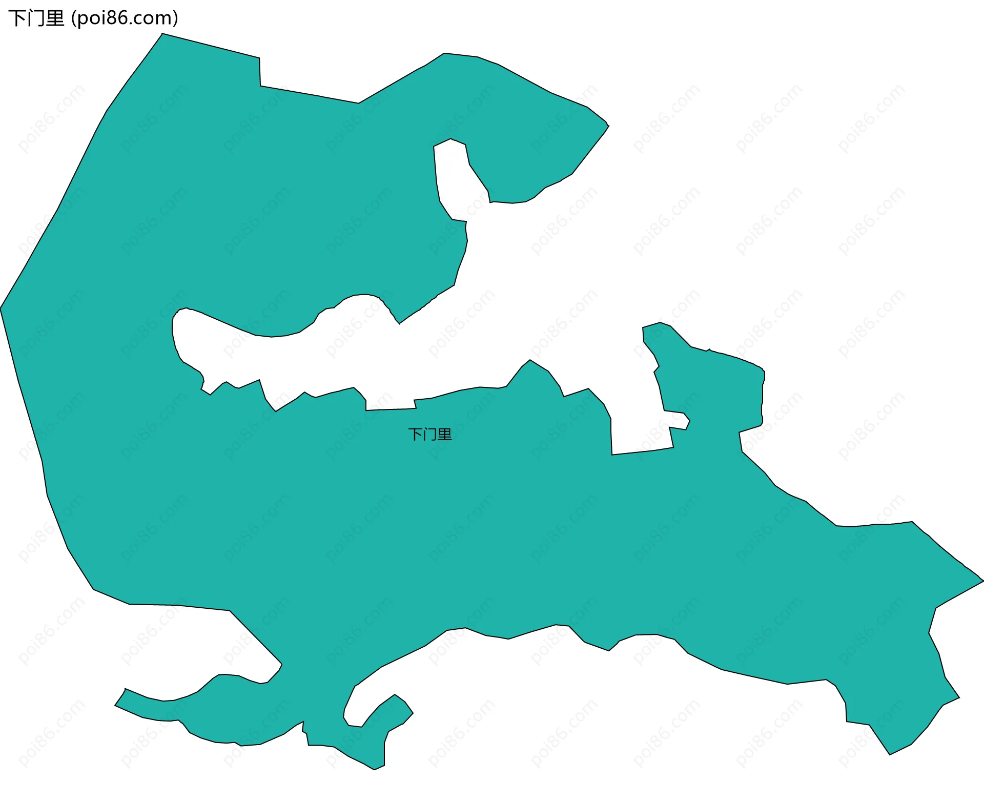 下门里边界地图
