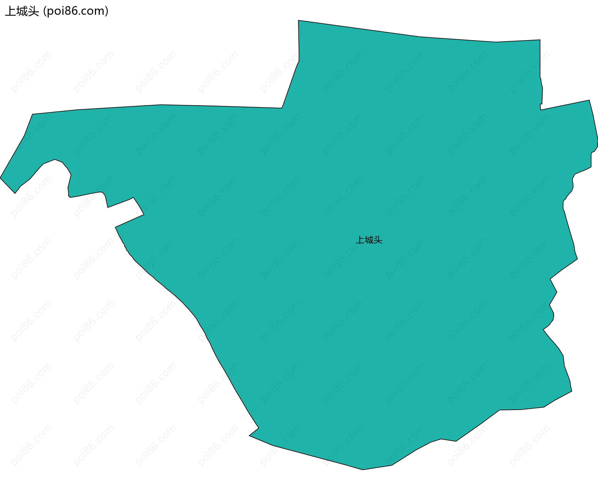 上城头边界地图
