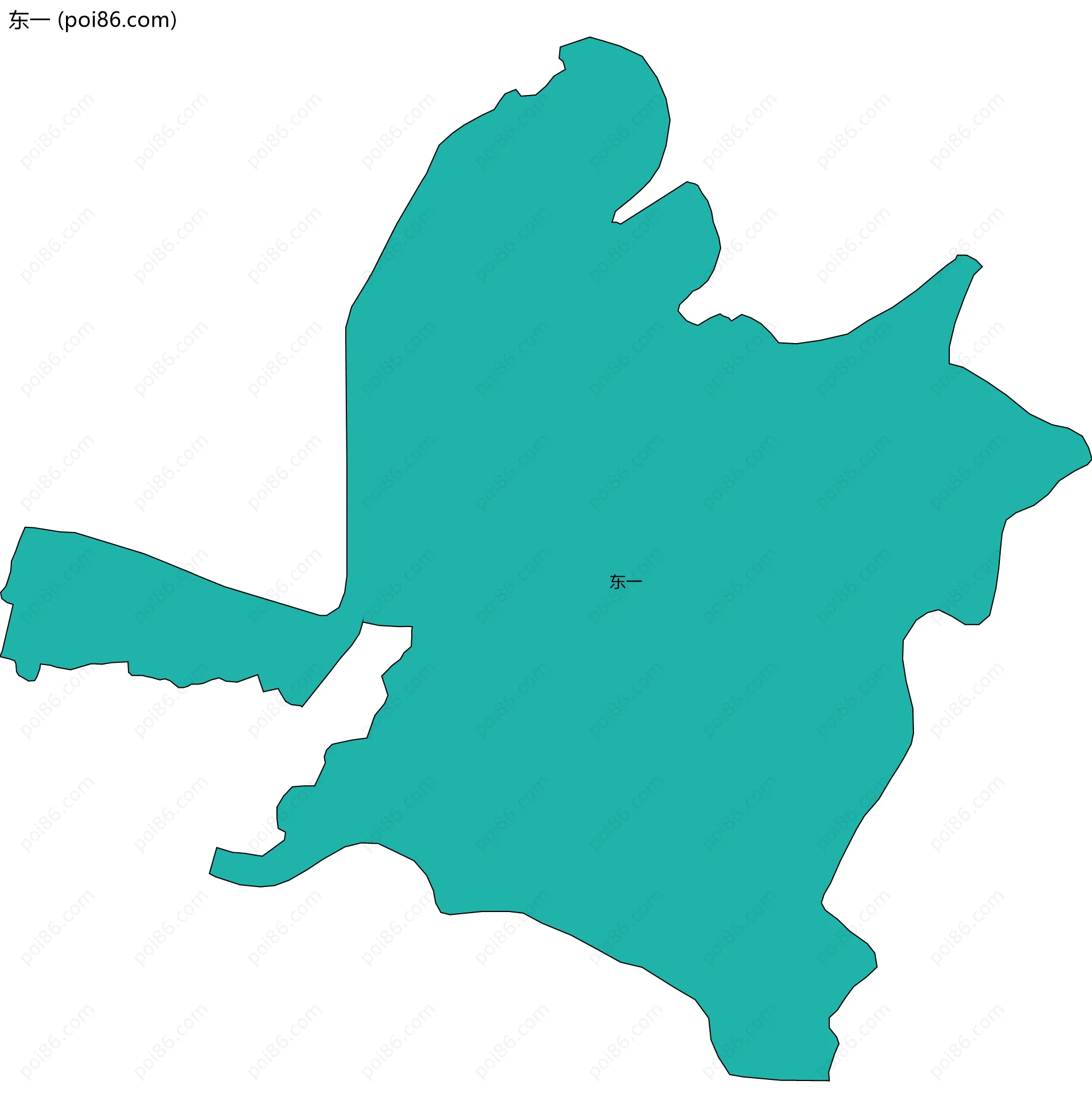 东一边界地图