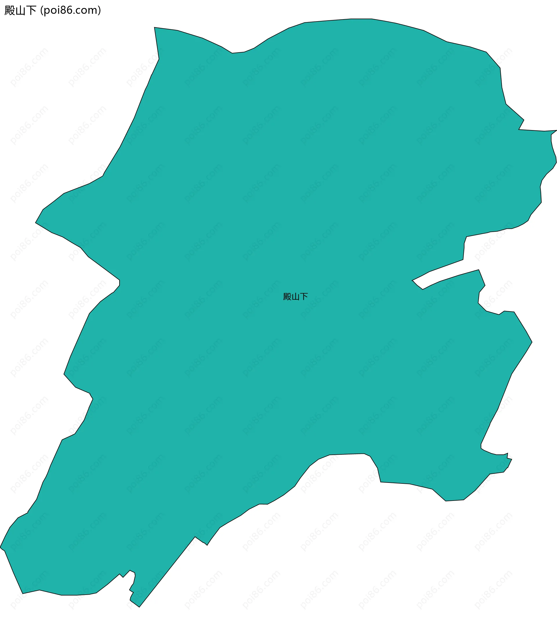 殿山下边界地图