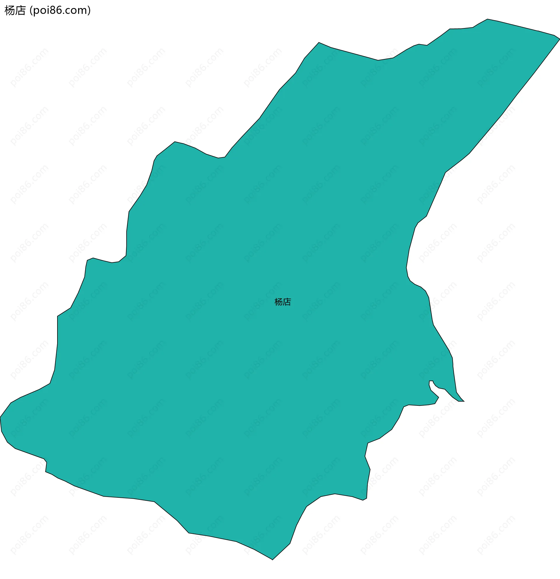 杨店边界地图