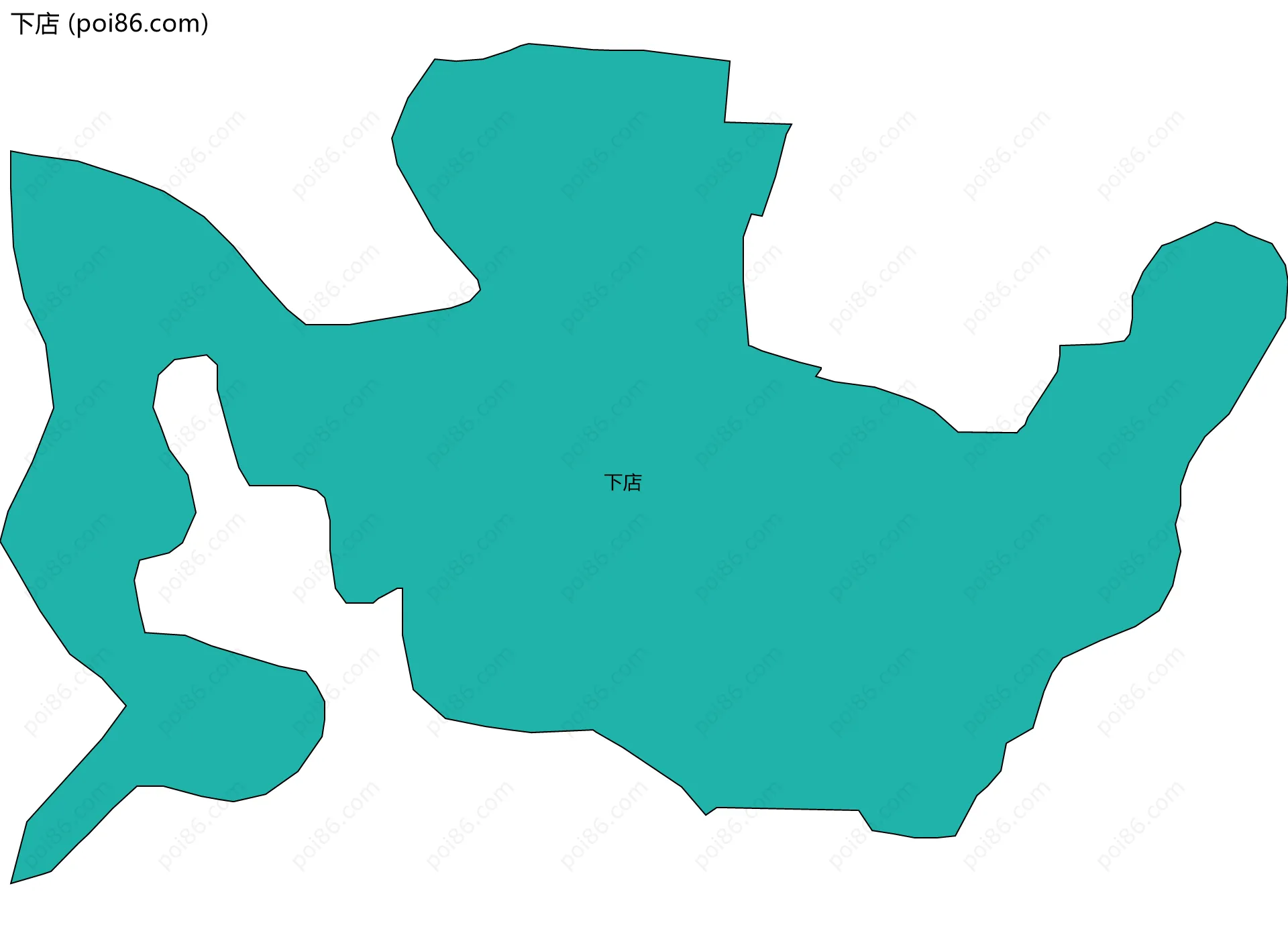 下店边界地图