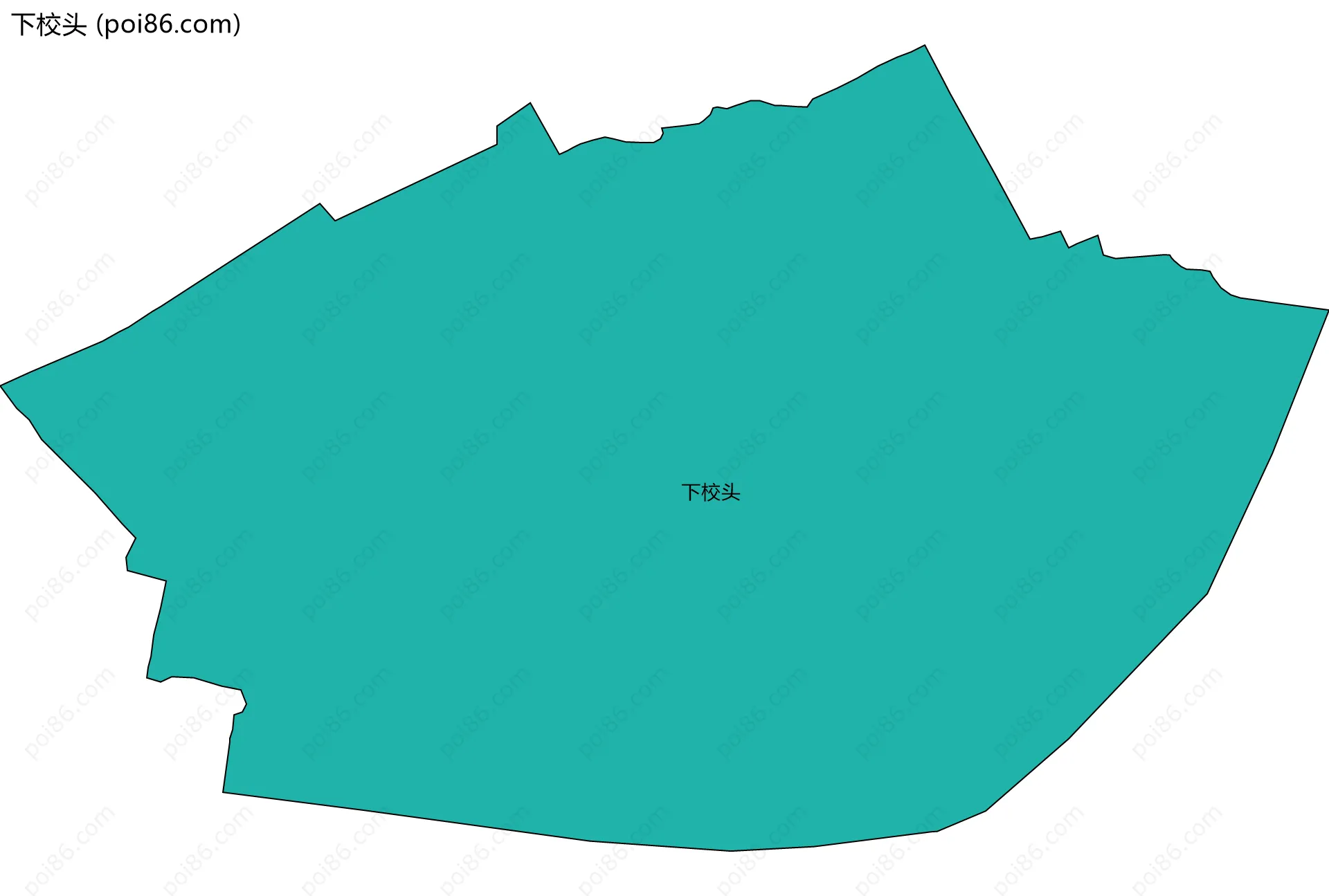 下校头边界地图