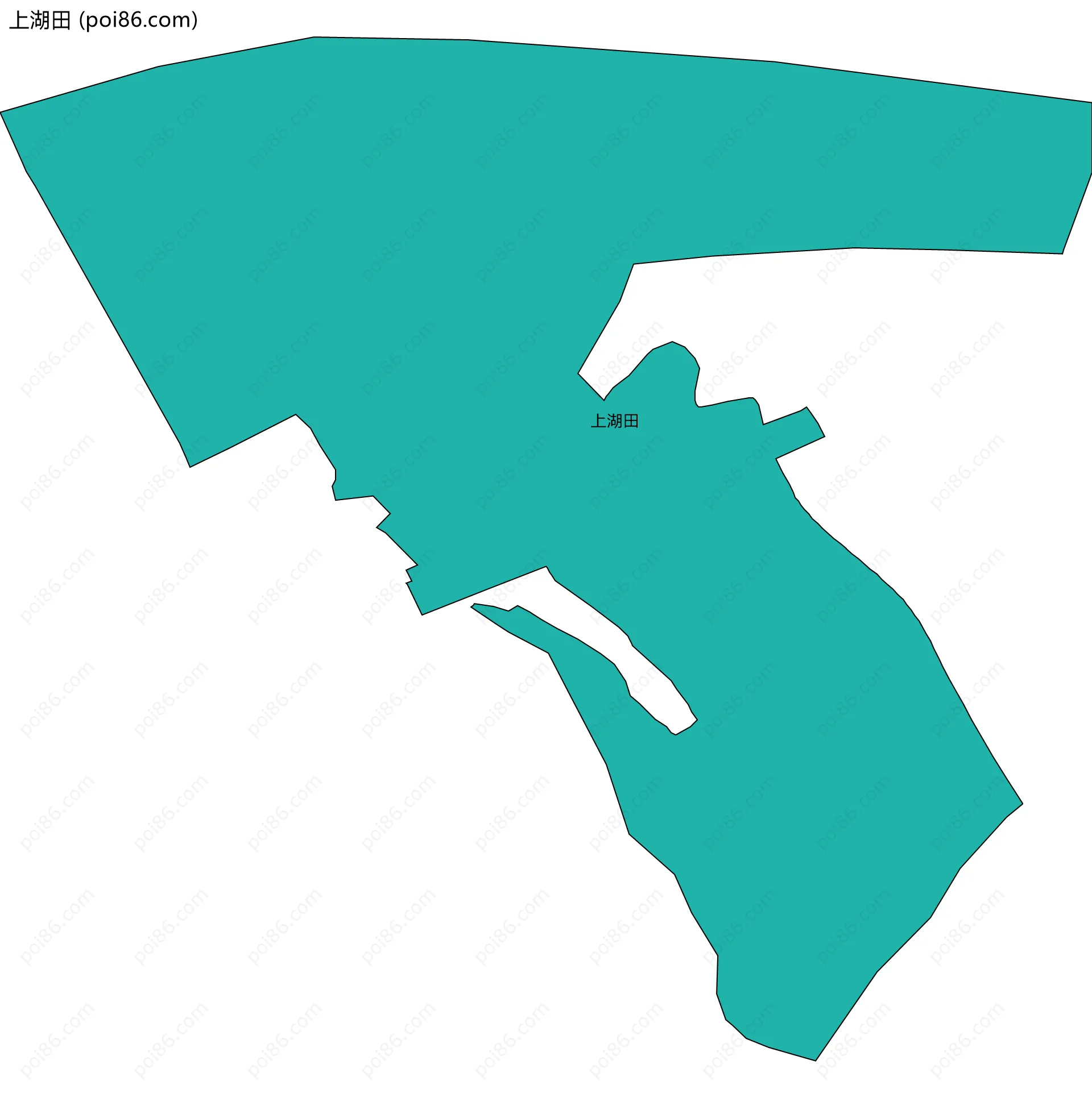 上湖田边界地图