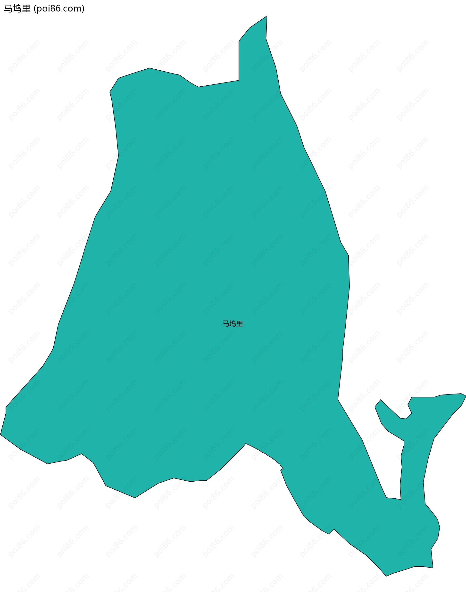 马坞里边界地图