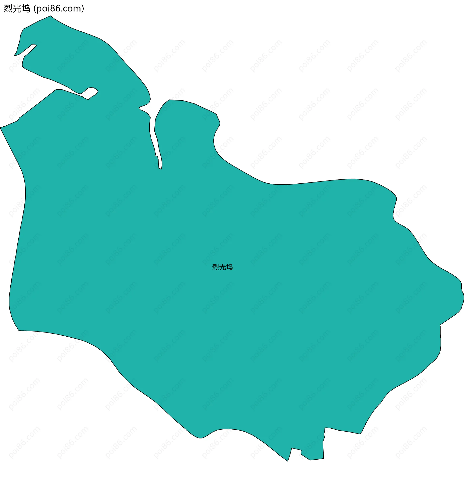 烈光坞边界地图