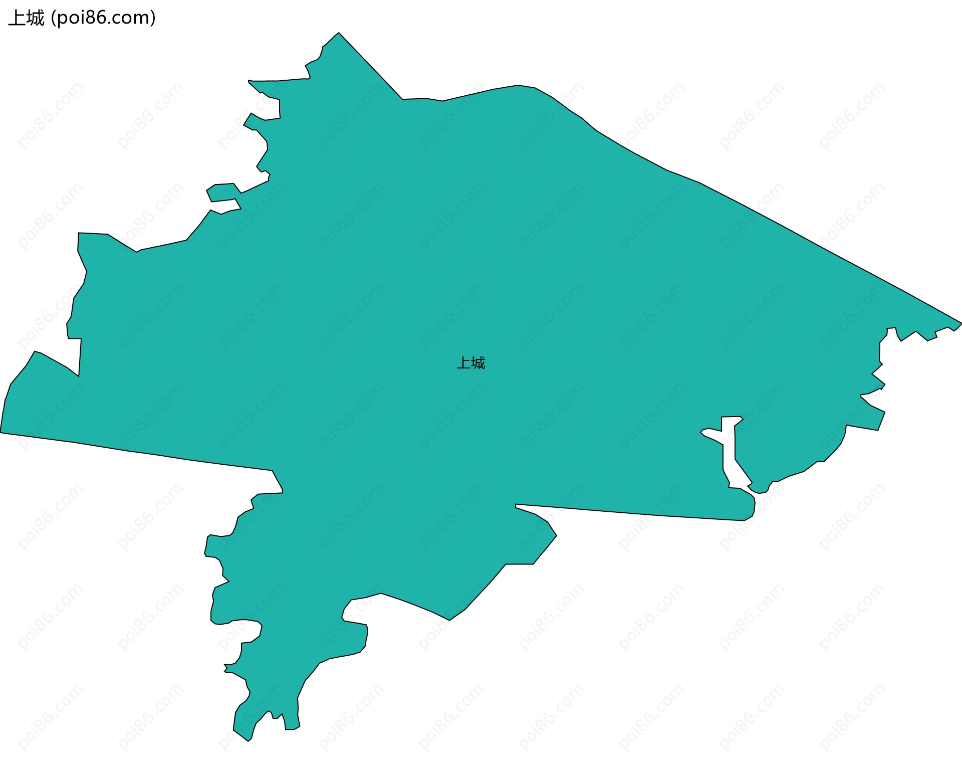 上城边界地图