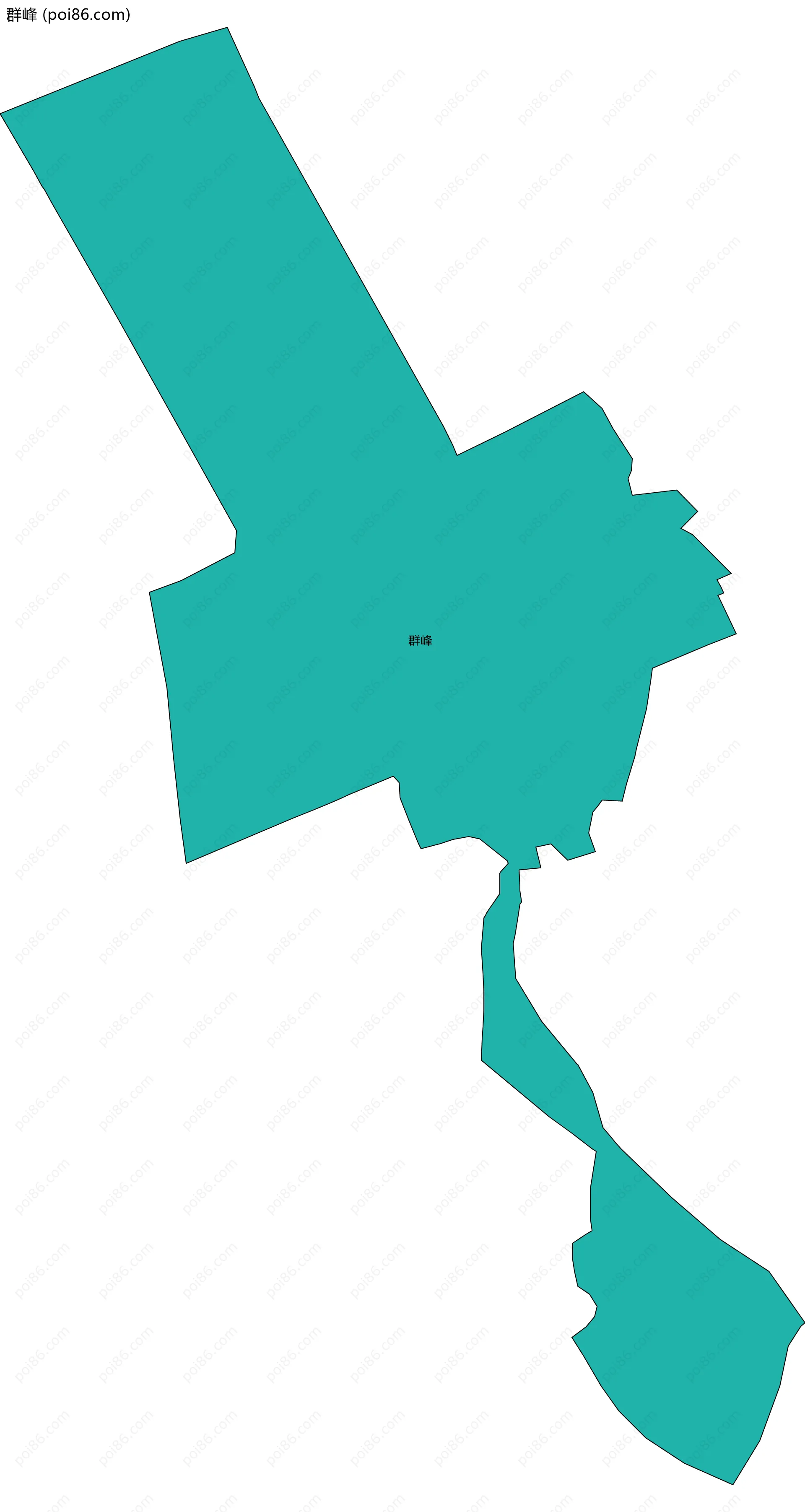 群峰边界地图