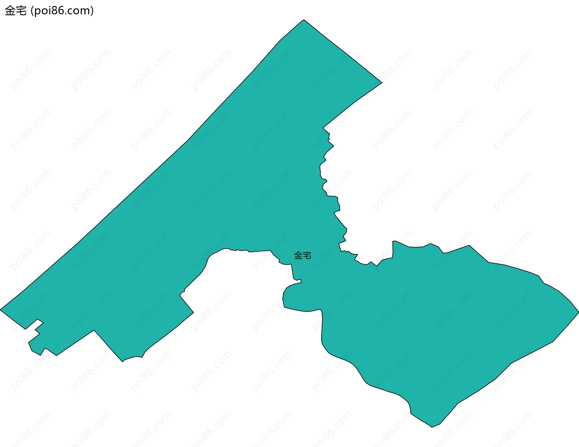 金宅边界地图