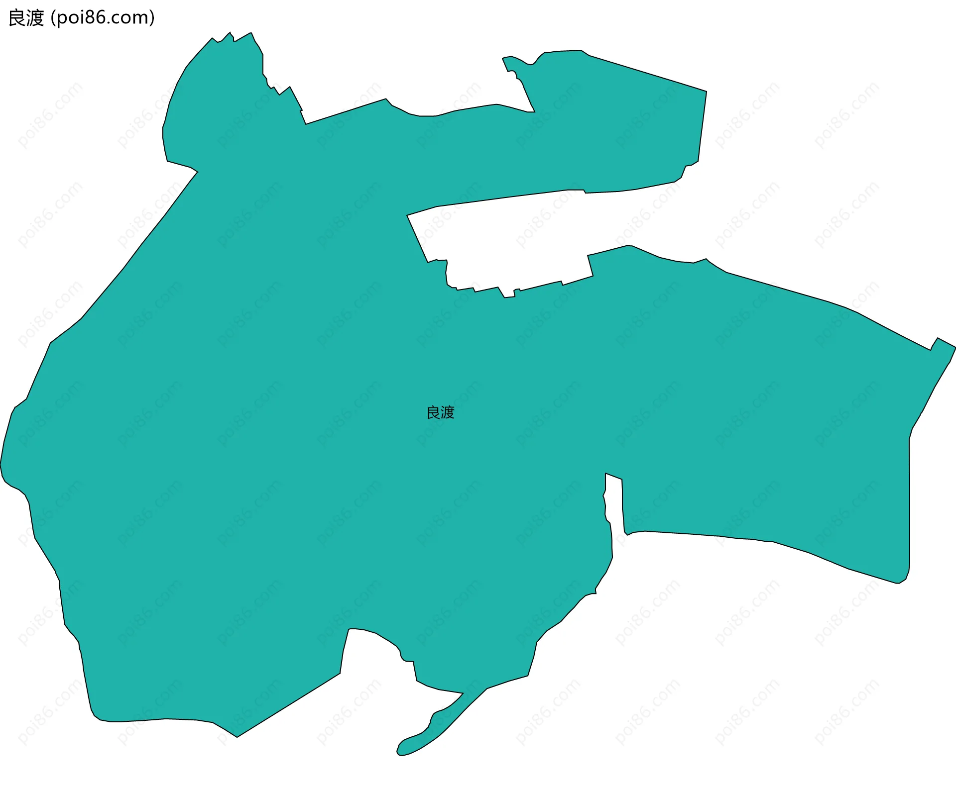 良渡边界地图