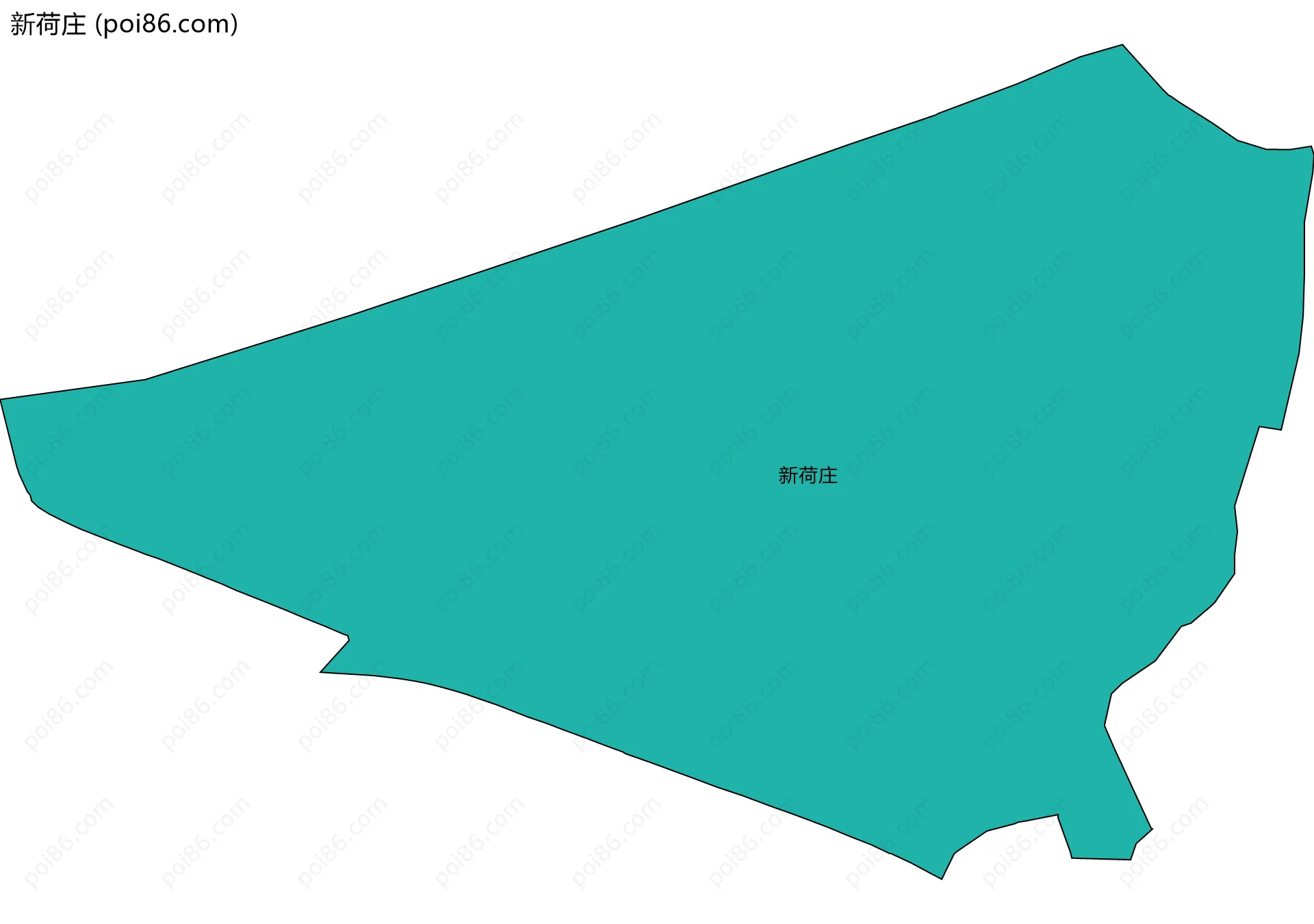 新荷庄边界地图