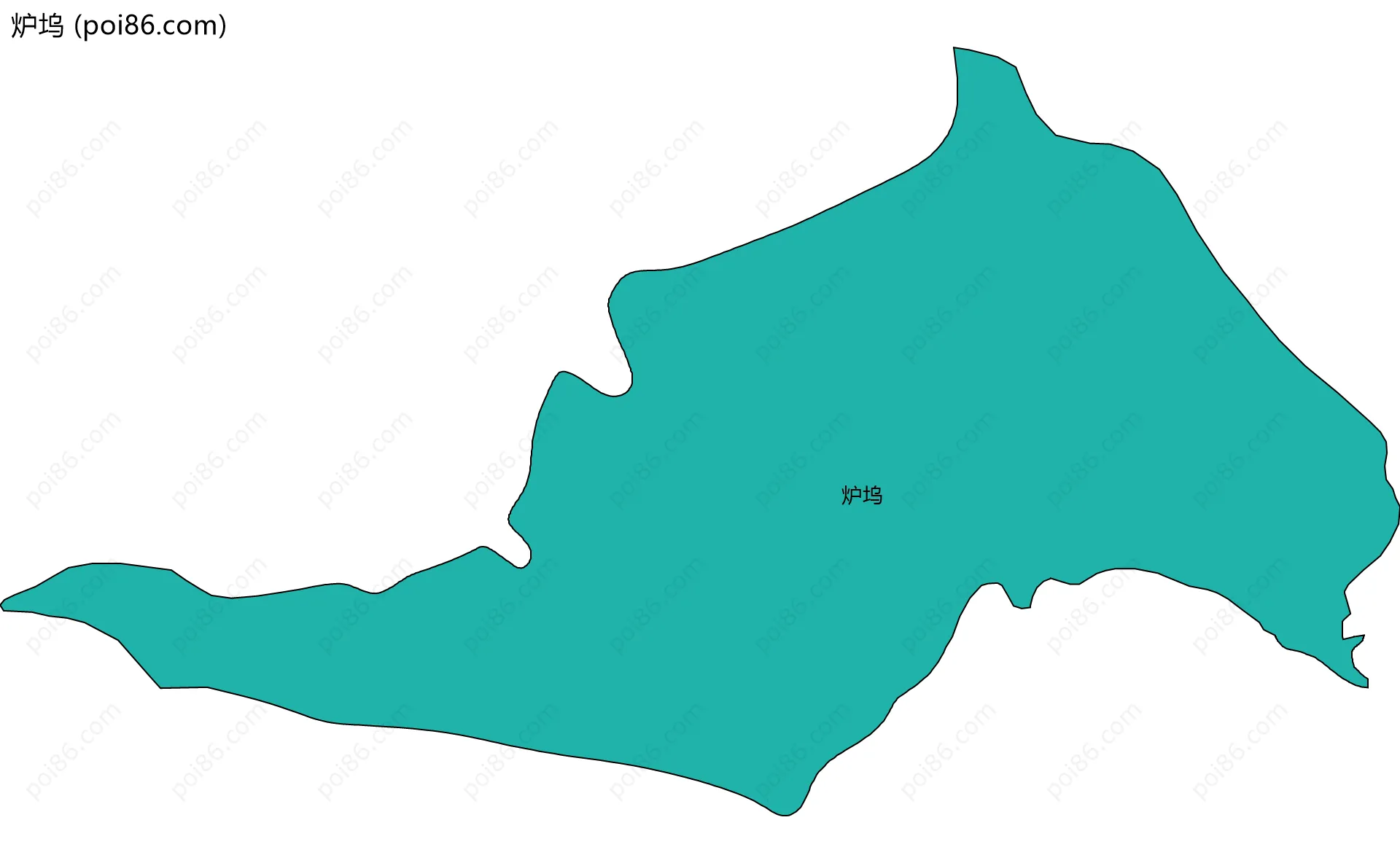 炉坞边界地图