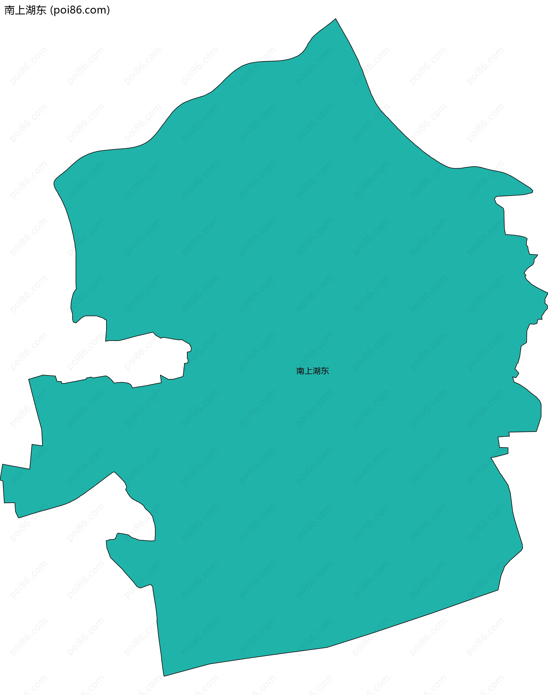 南上湖东边界地图