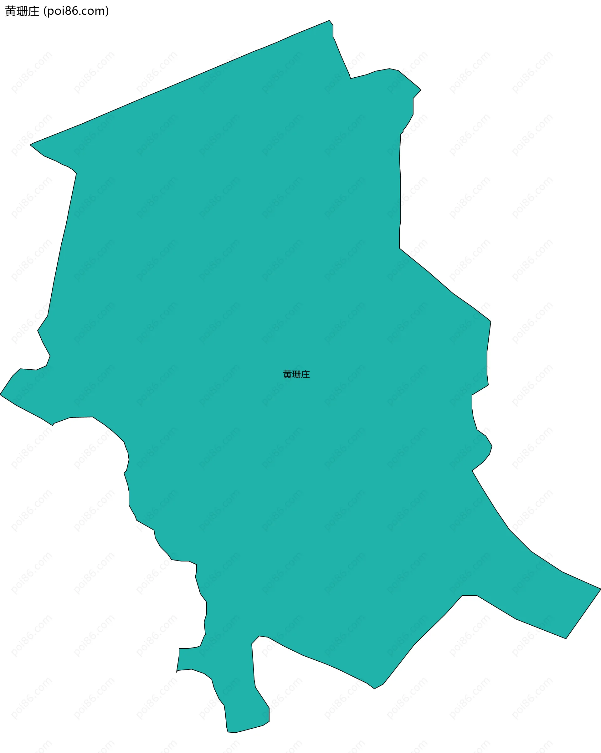 黄珊庄边界地图