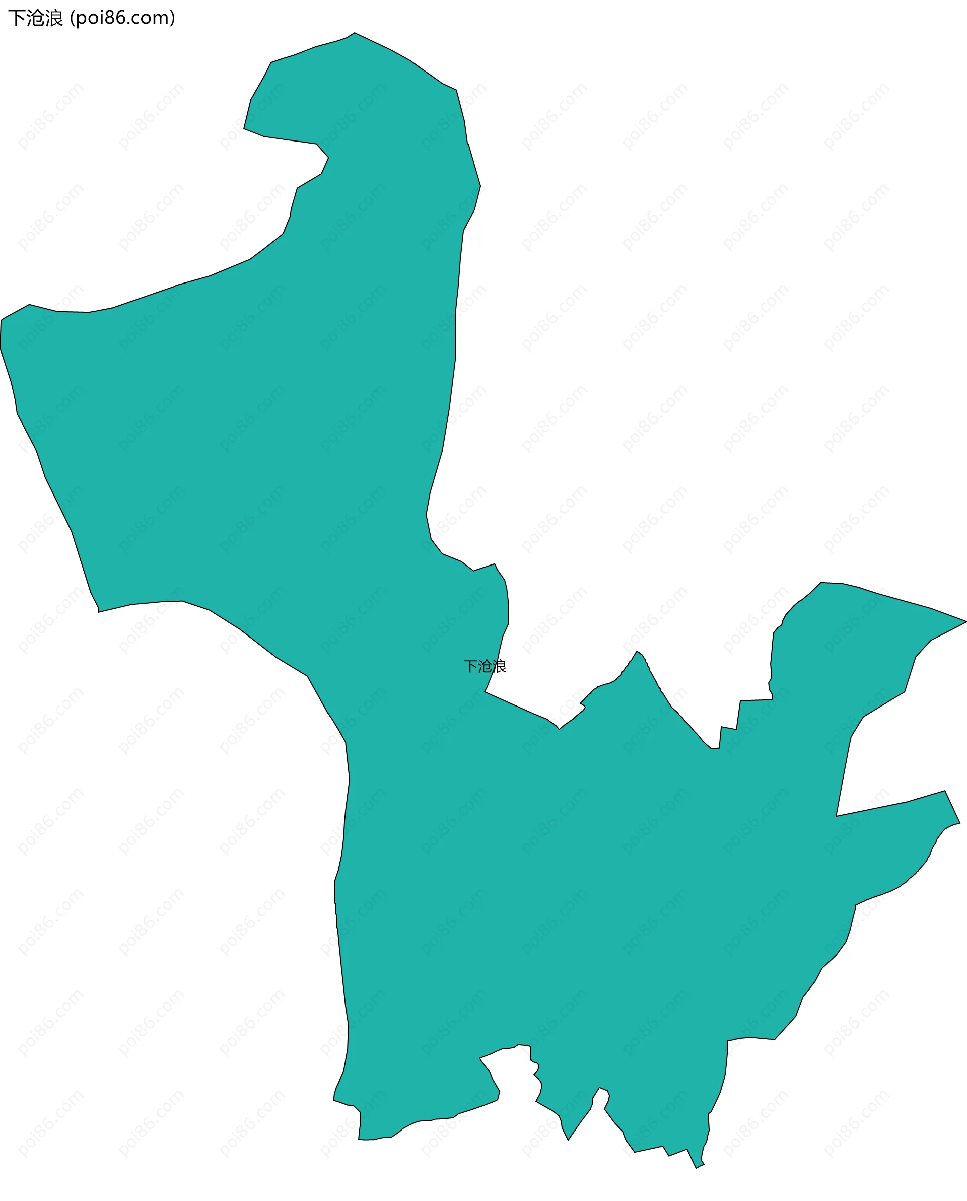 下沧浪边界地图