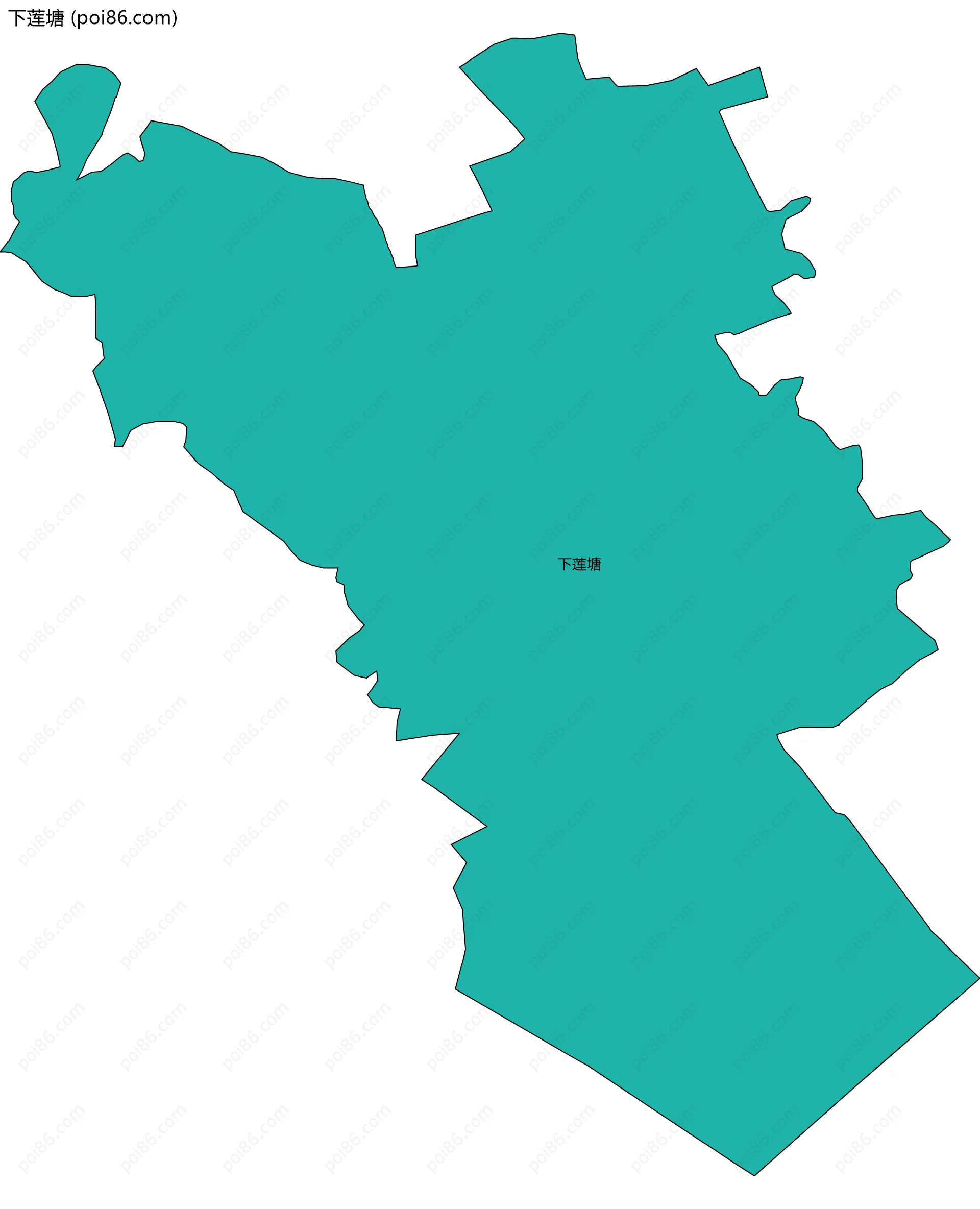 下莲塘边界地图