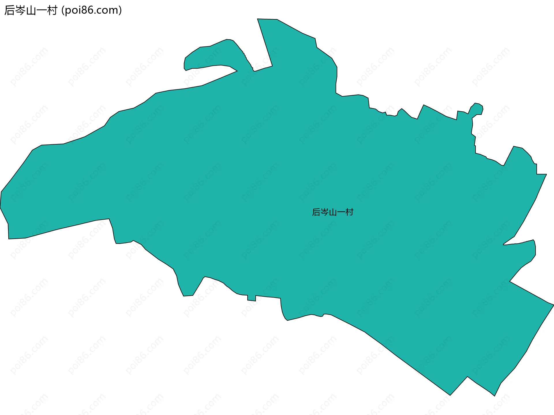 后岑山一村边界地图