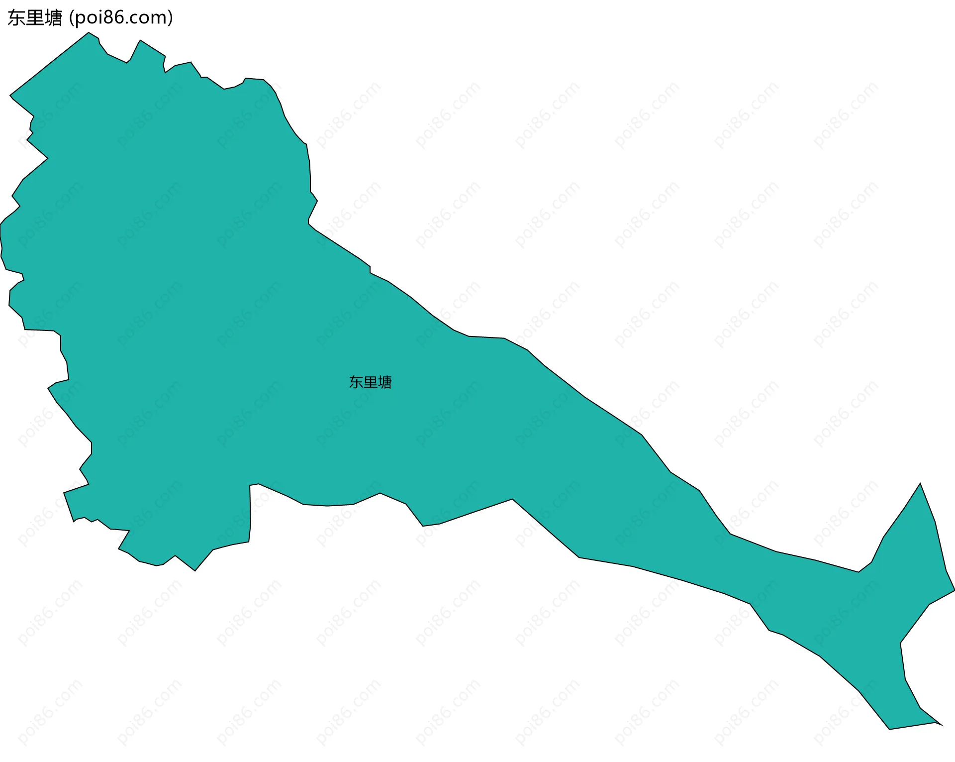 东里塘边界地图