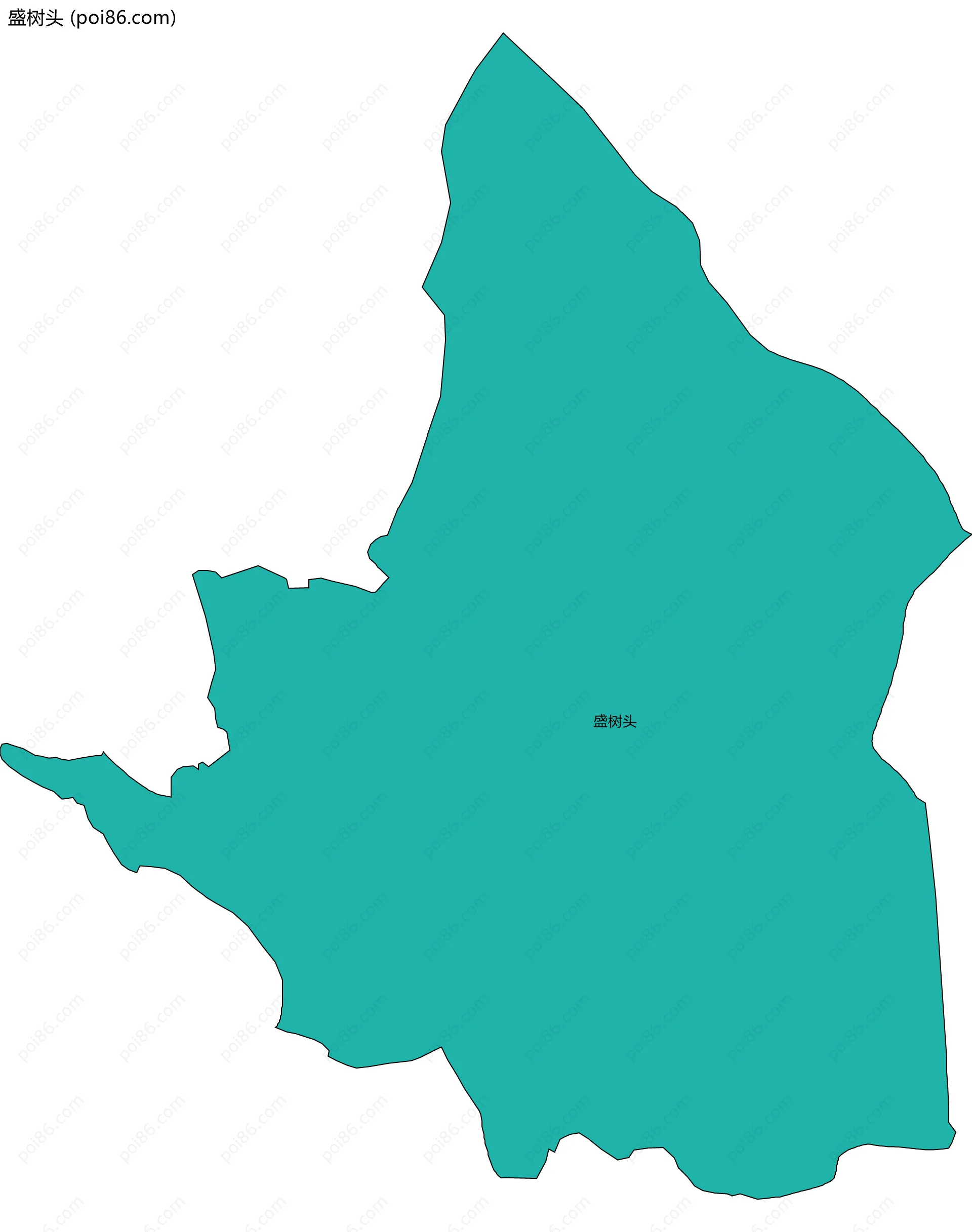 盛树头边界地图