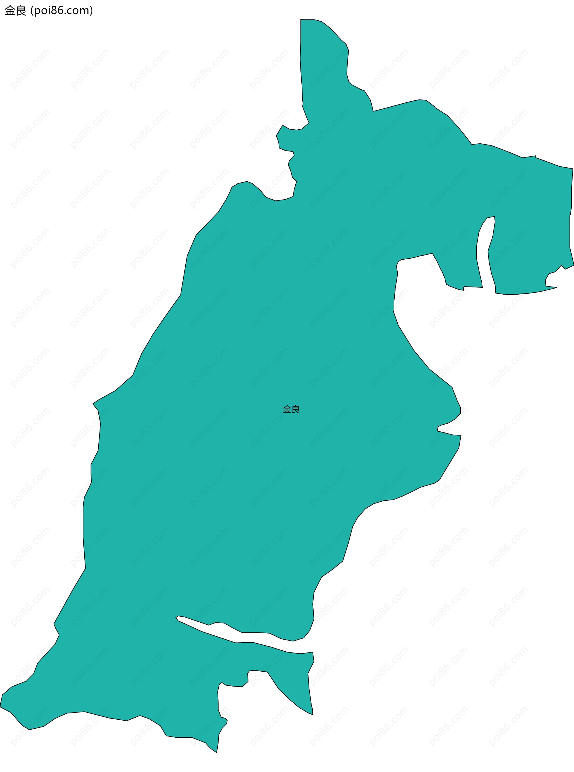 金良边界地图