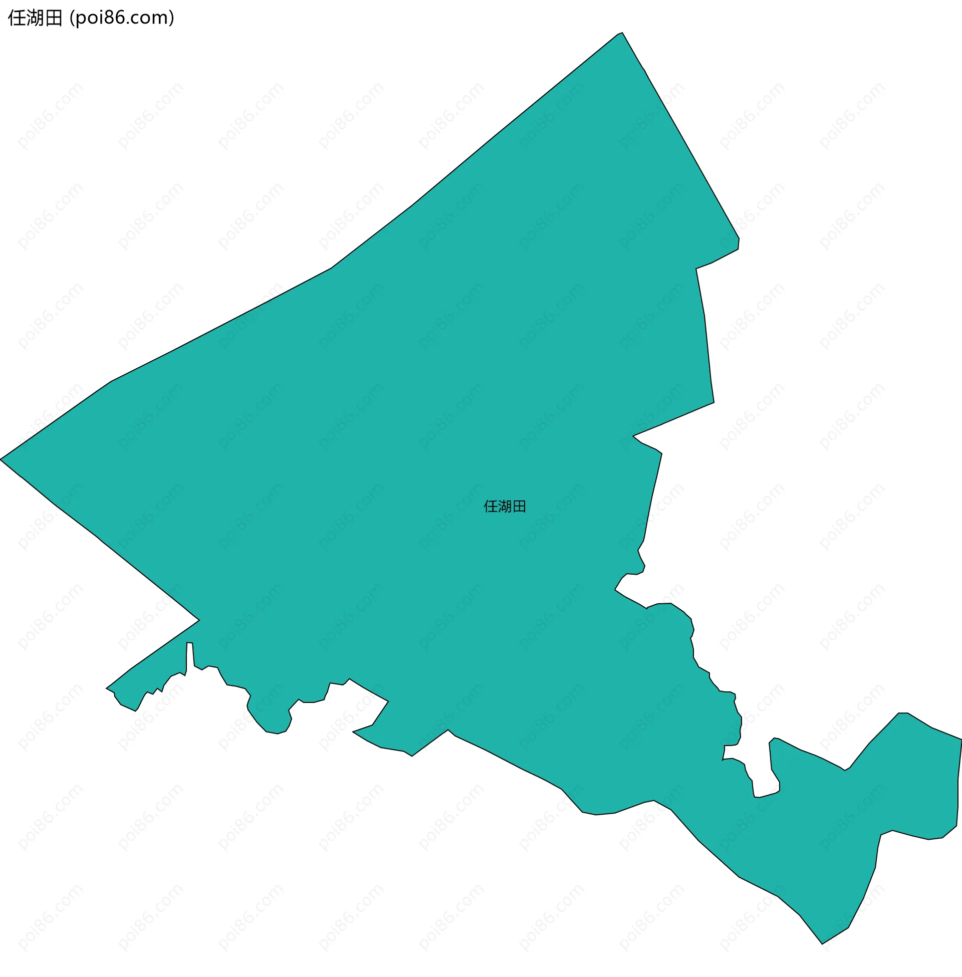 任湖田边界地图