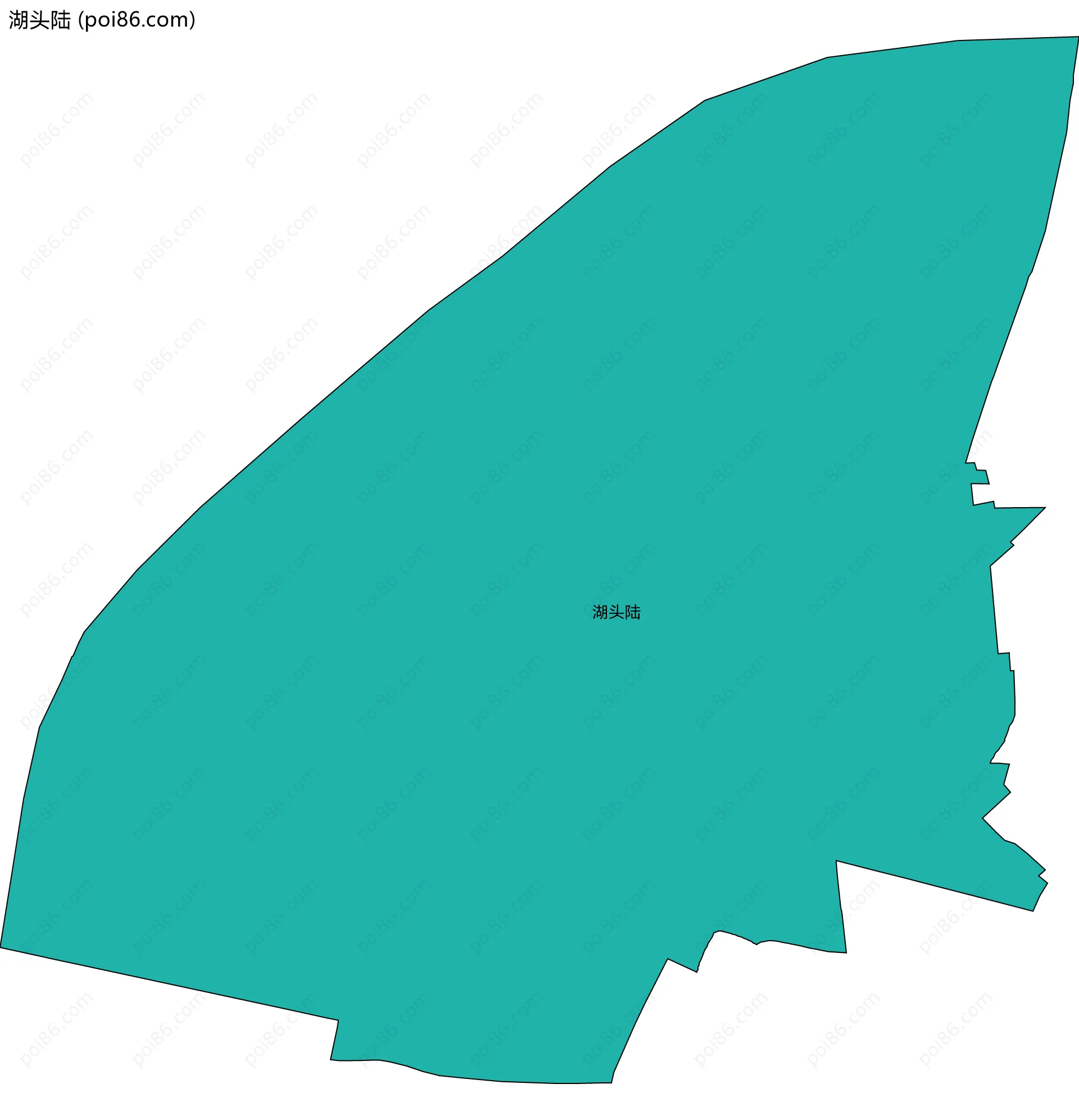湖头陆边界地图