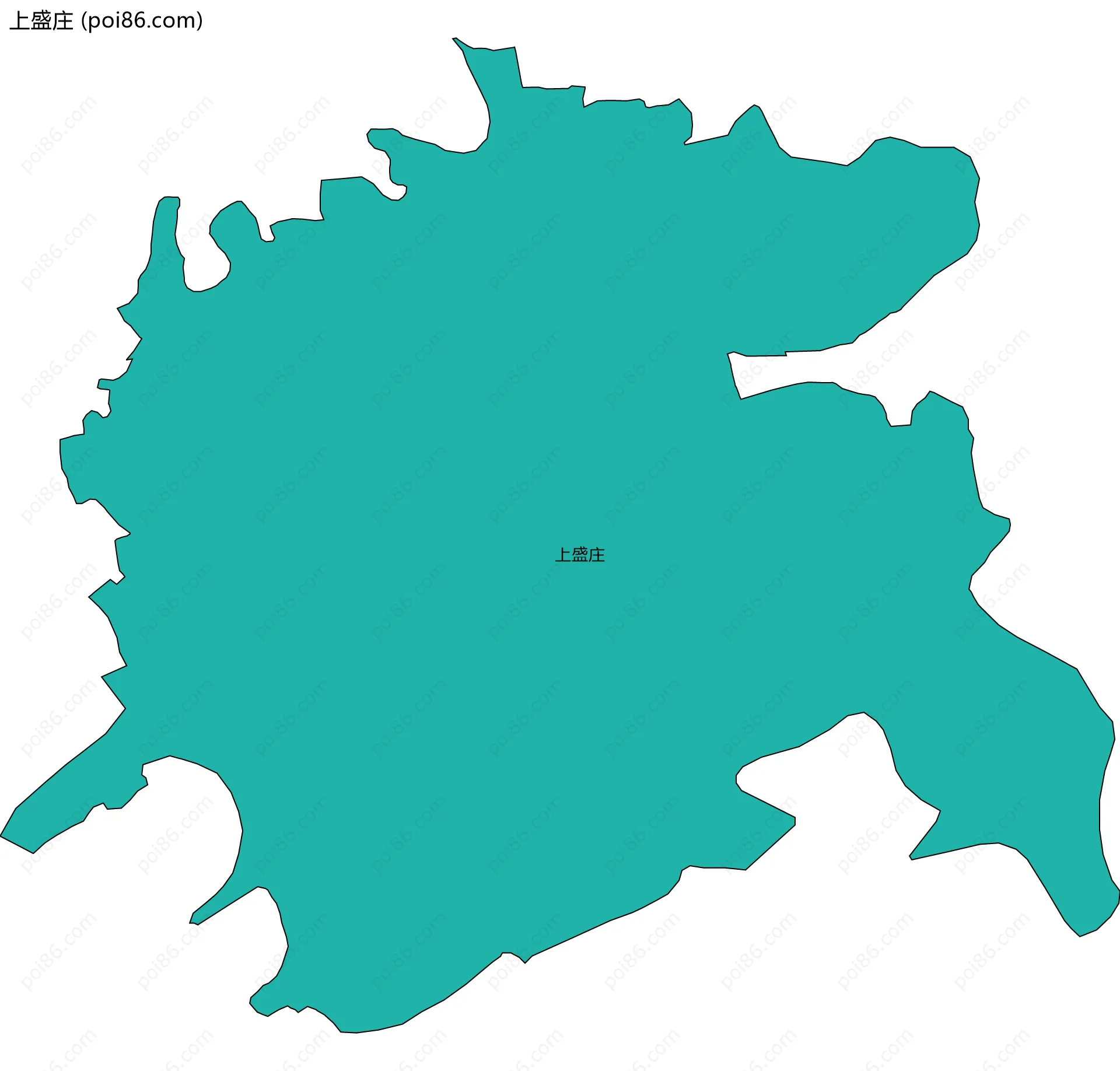 上盛庄边界地图