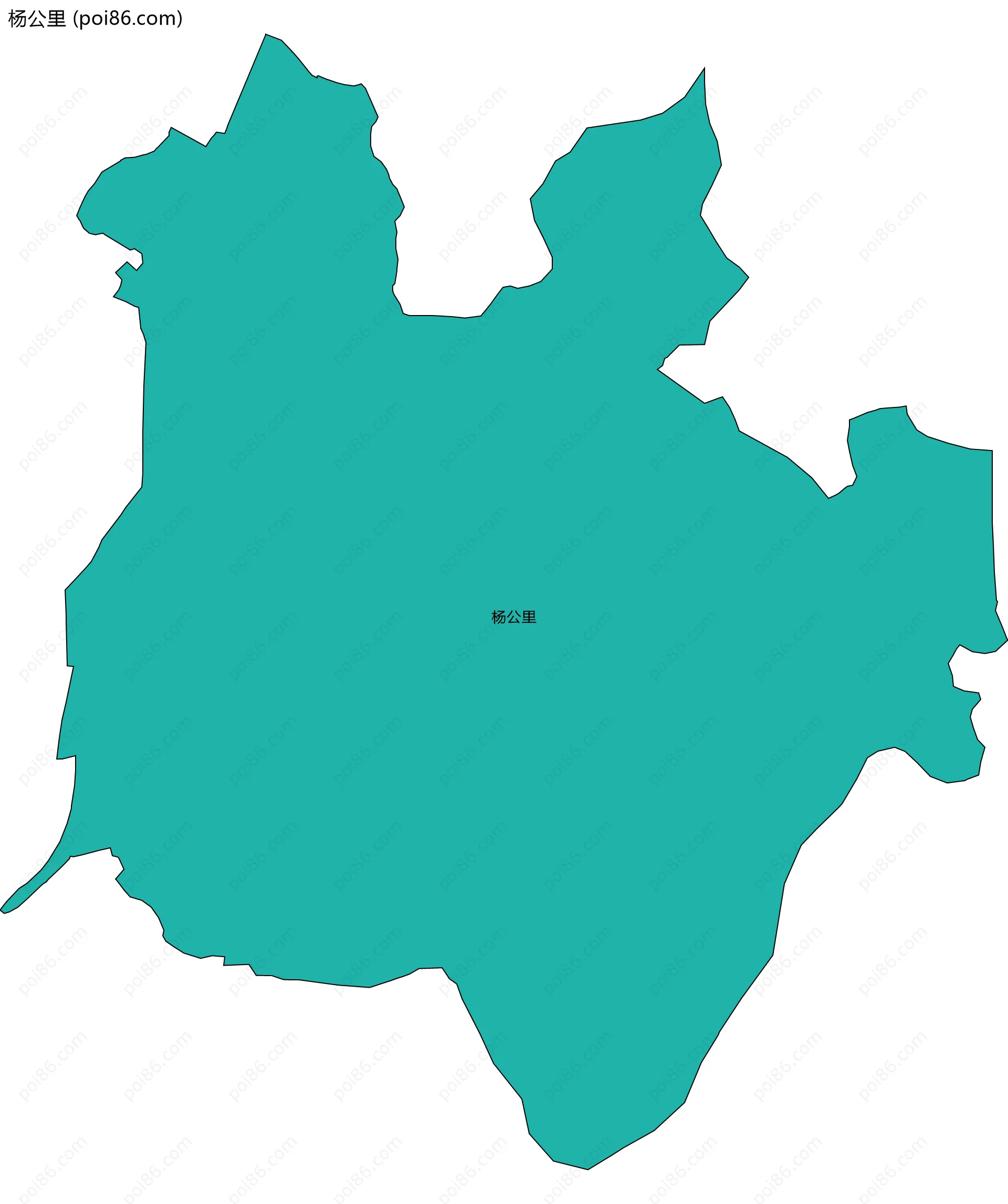 杨公里边界地图