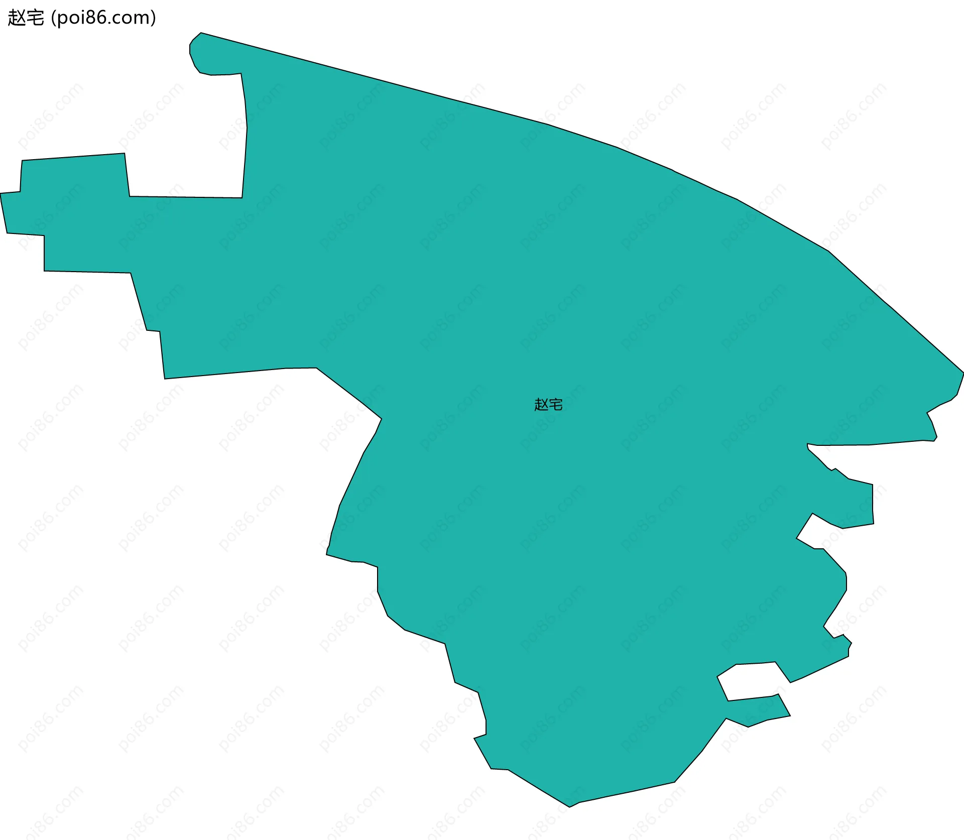 赵宅边界地图