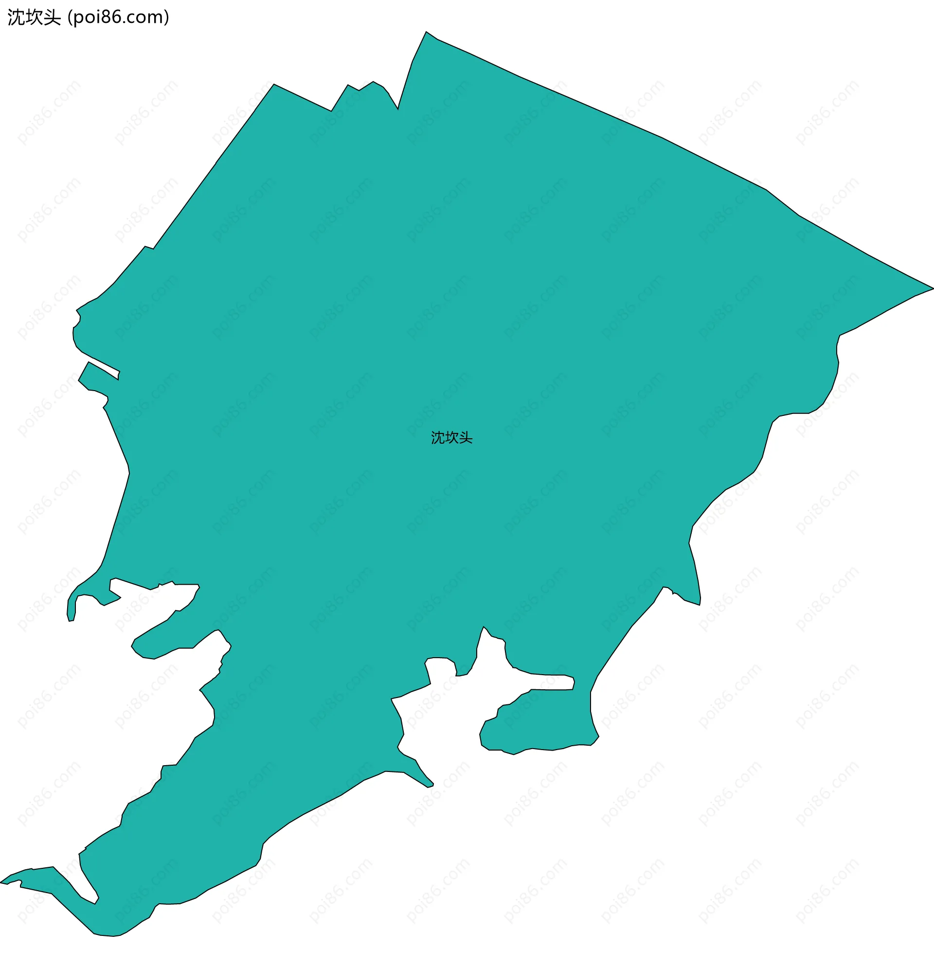 沈坎头边界地图
