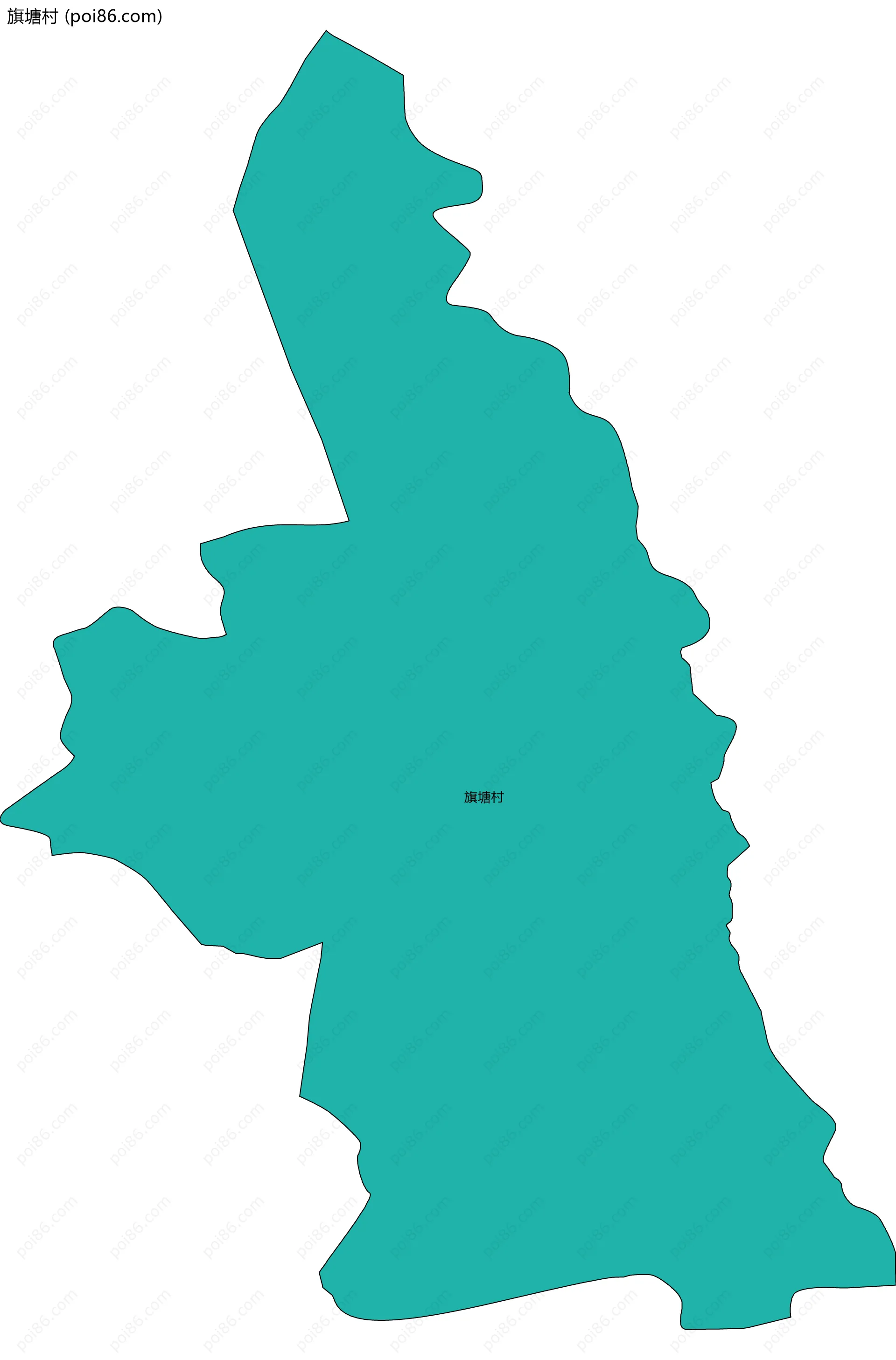 旗塘村边界地图