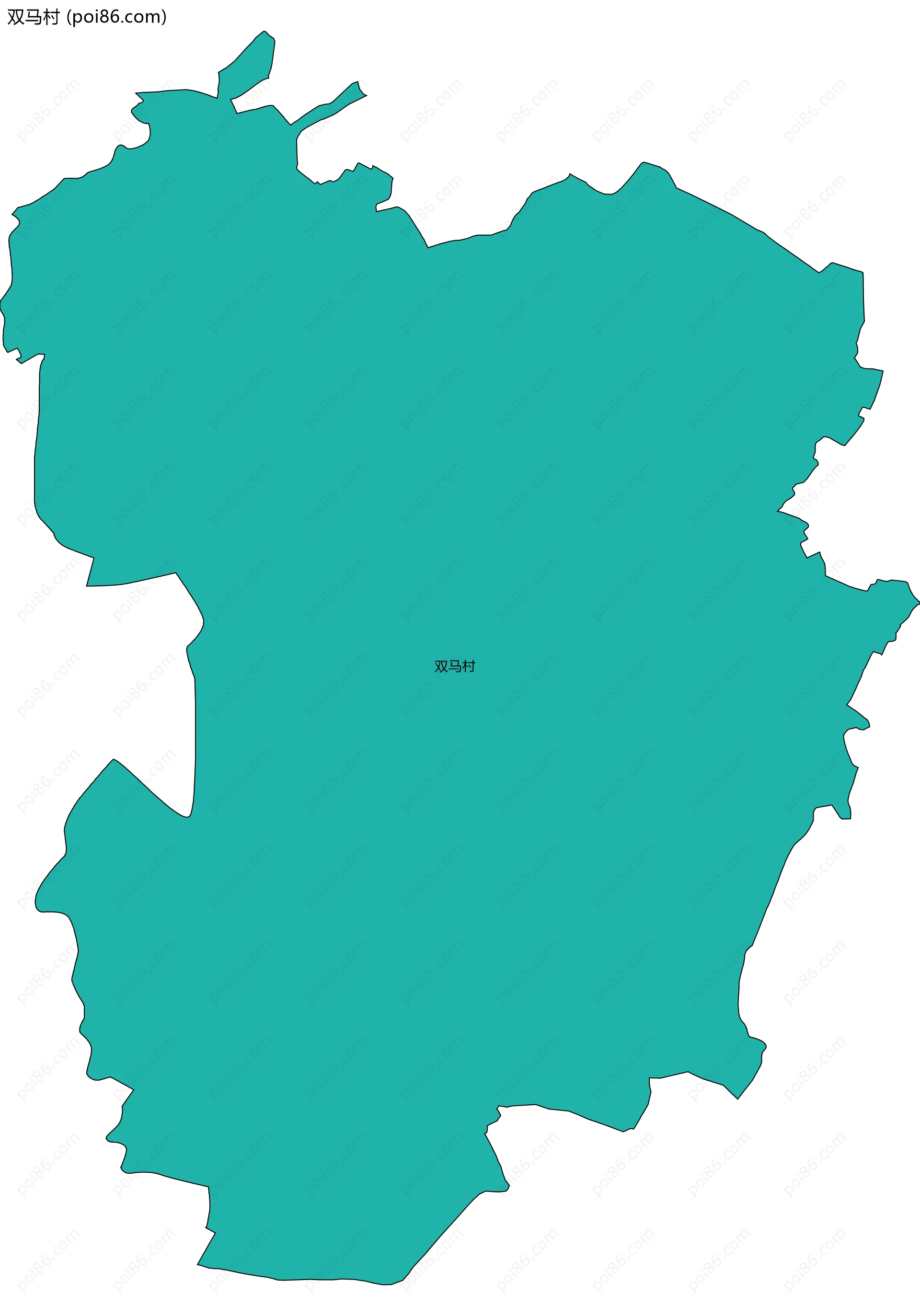双马村边界地图