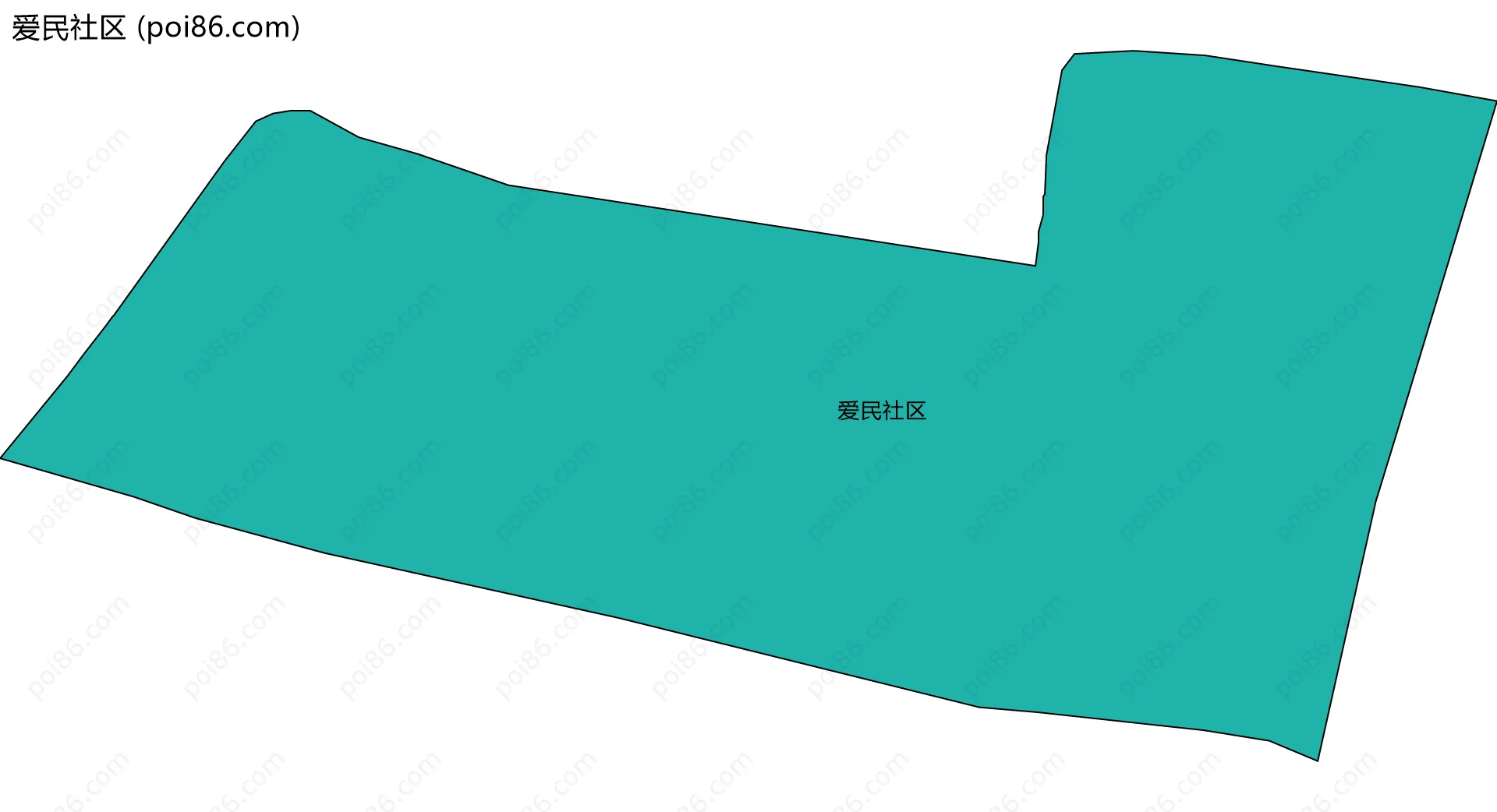 爱民社区边界地图