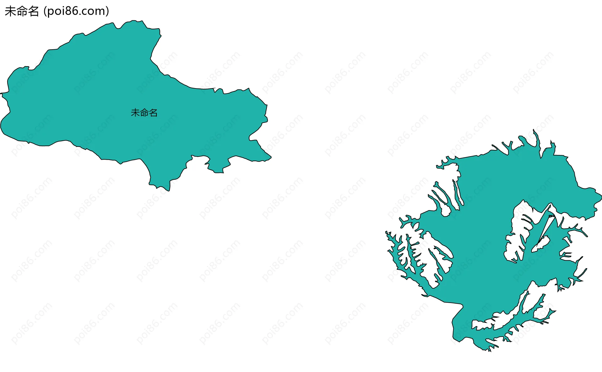 未命名边界地图