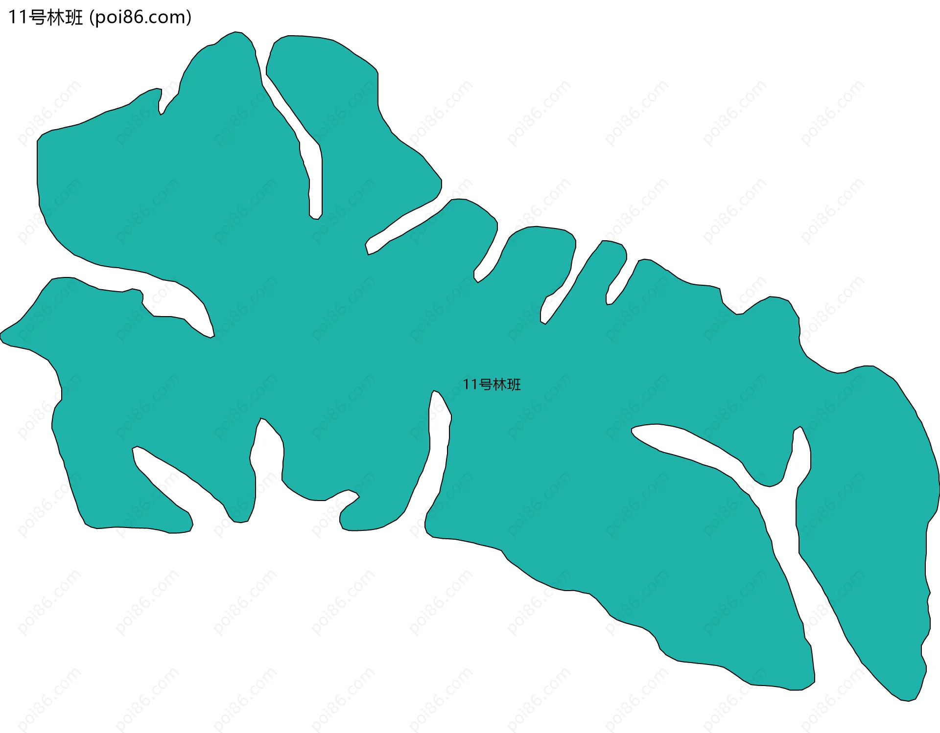 11号林班边界地图