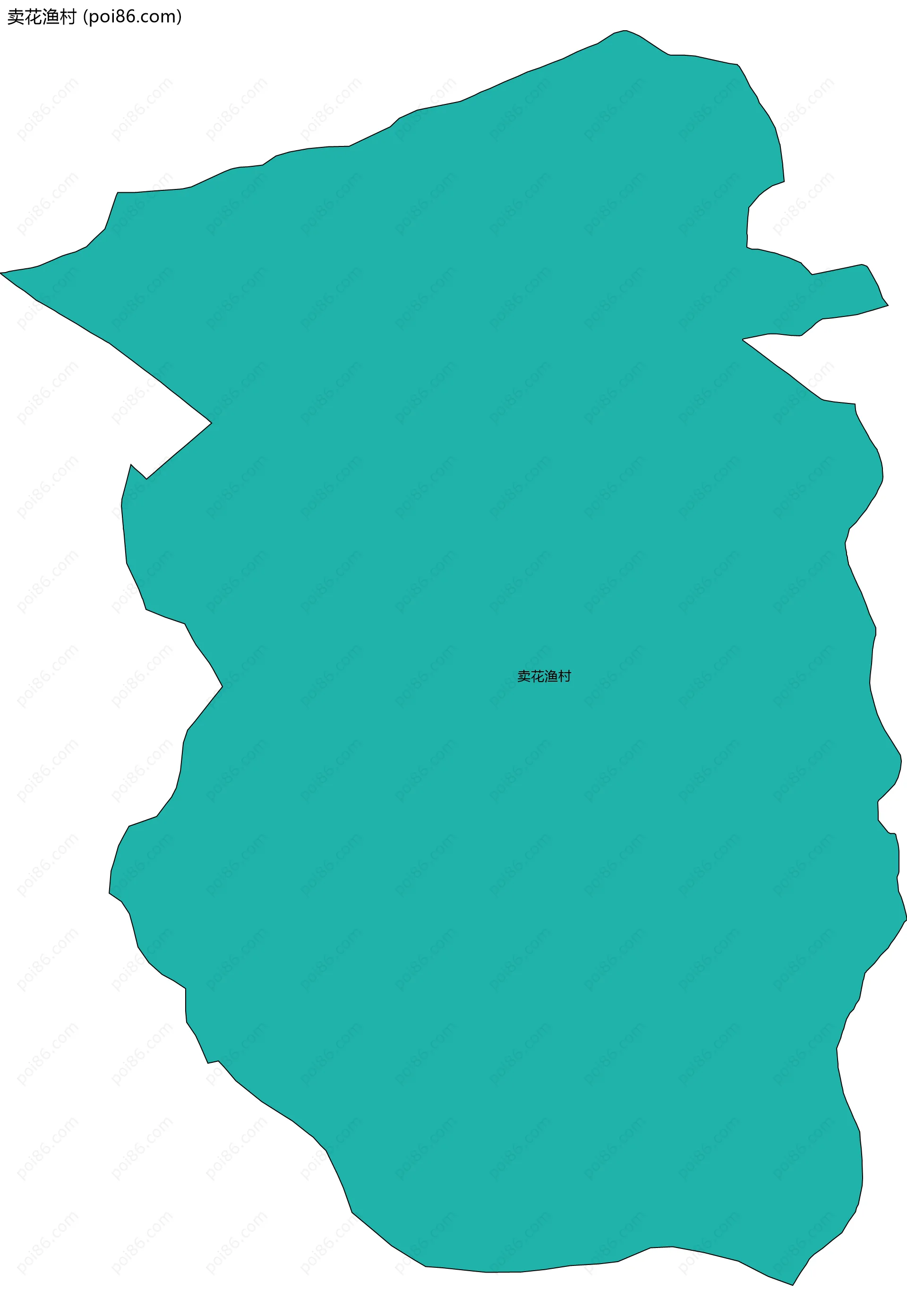 卖花渔村边界地图