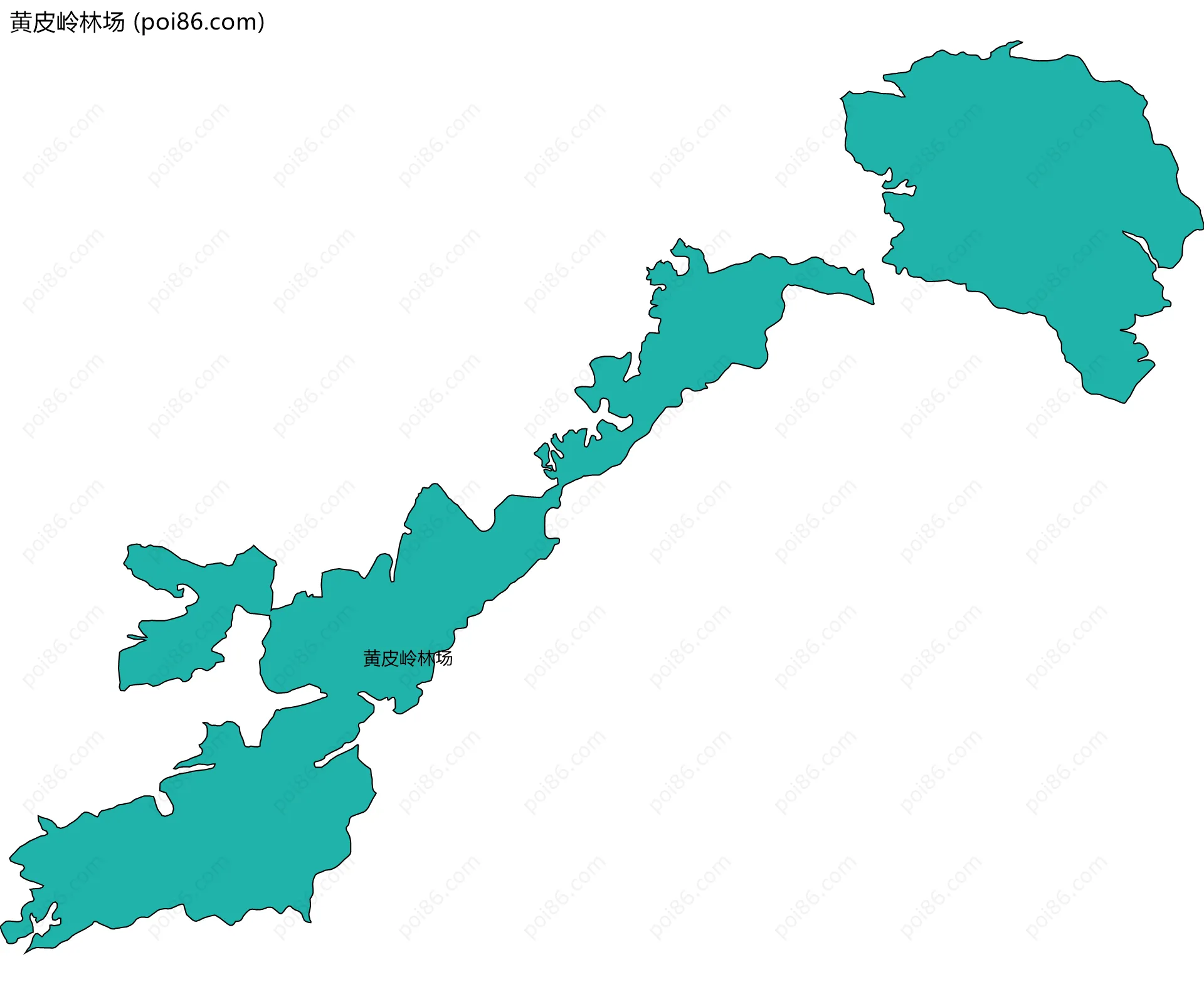 黄皮岭林场边界地图