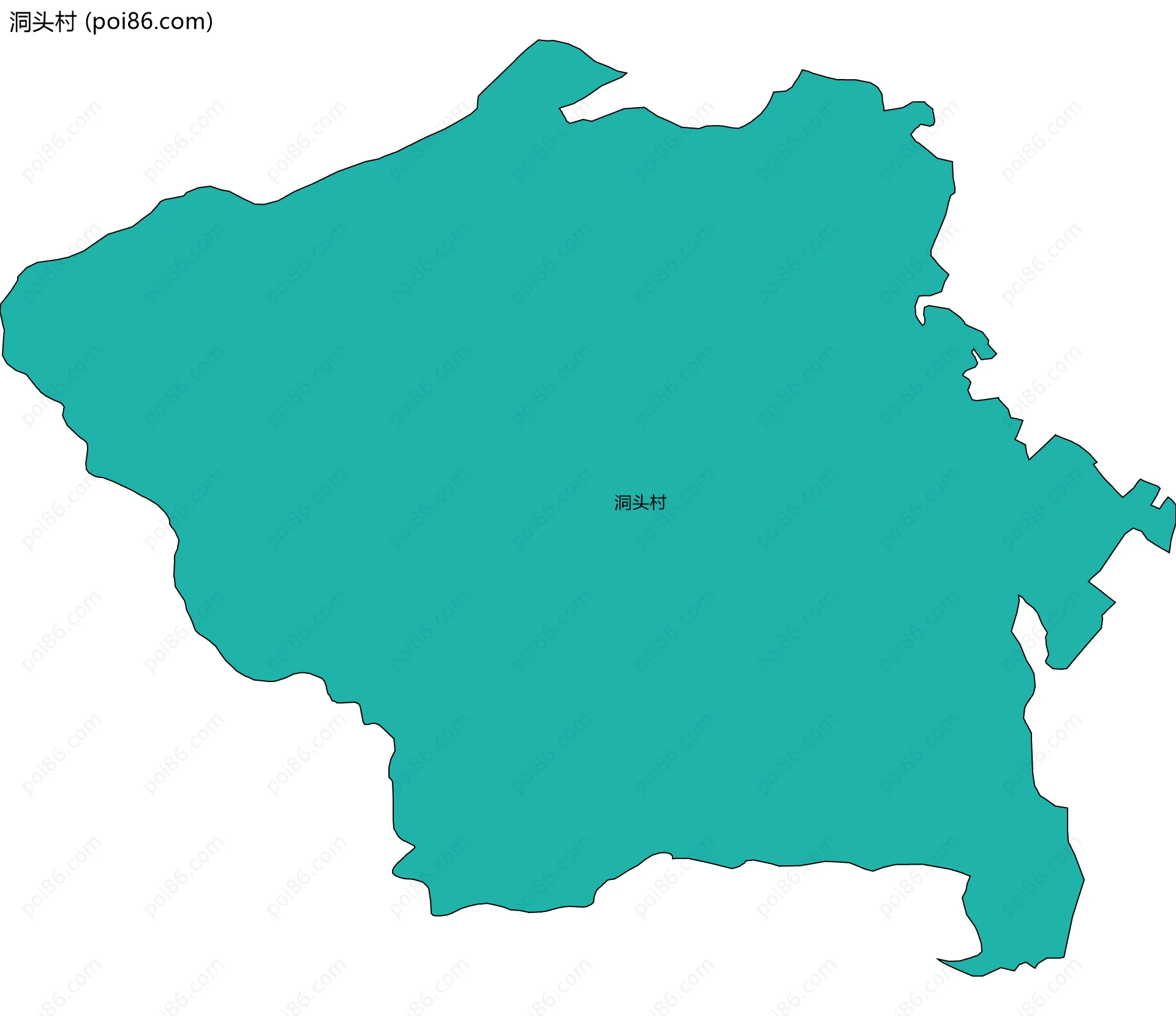 洞头村边界地图