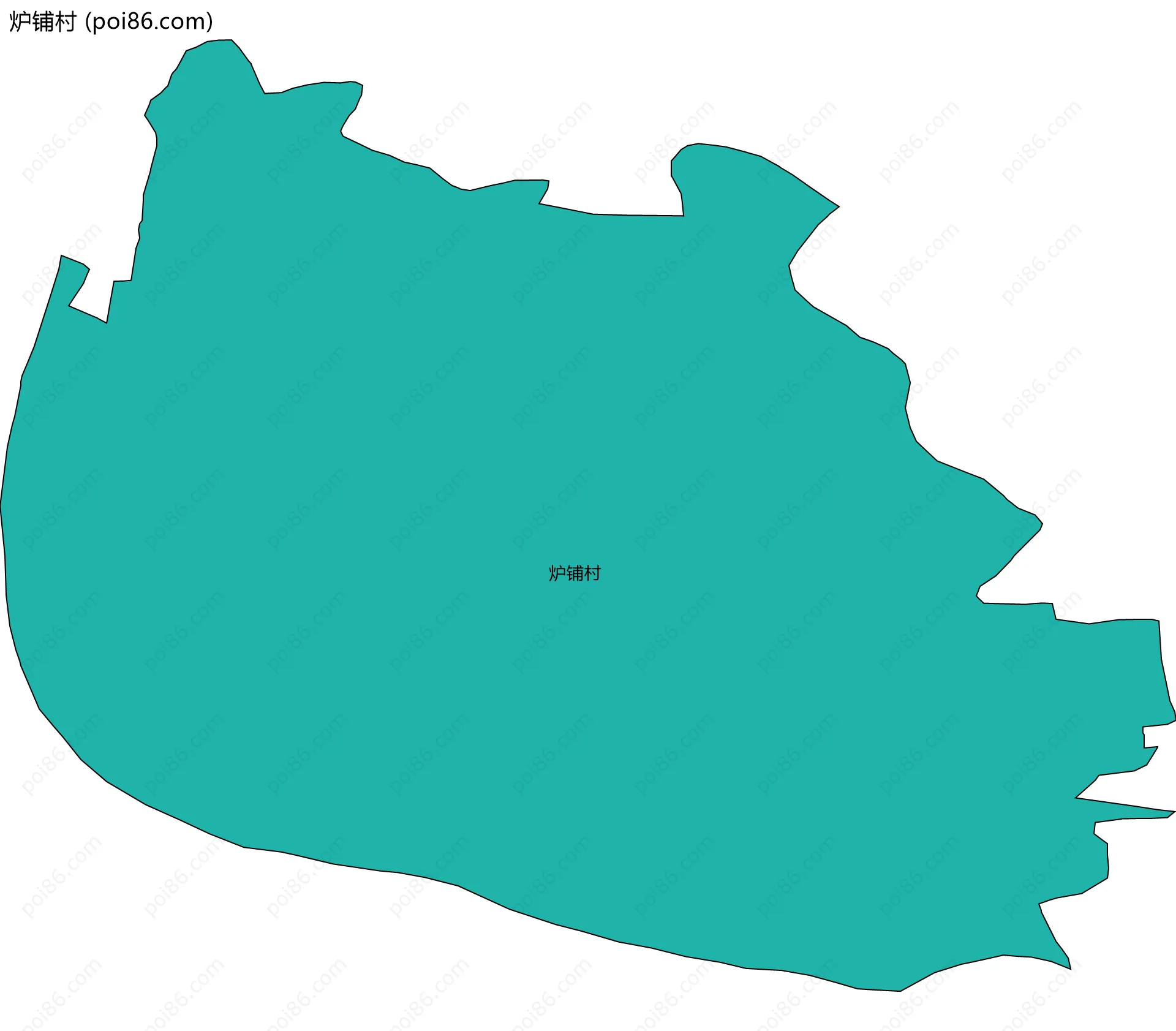 炉铺村边界地图