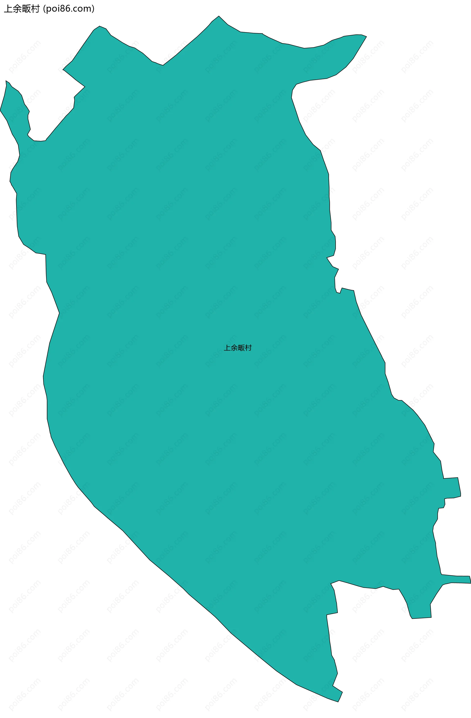 上余畈村边界地图