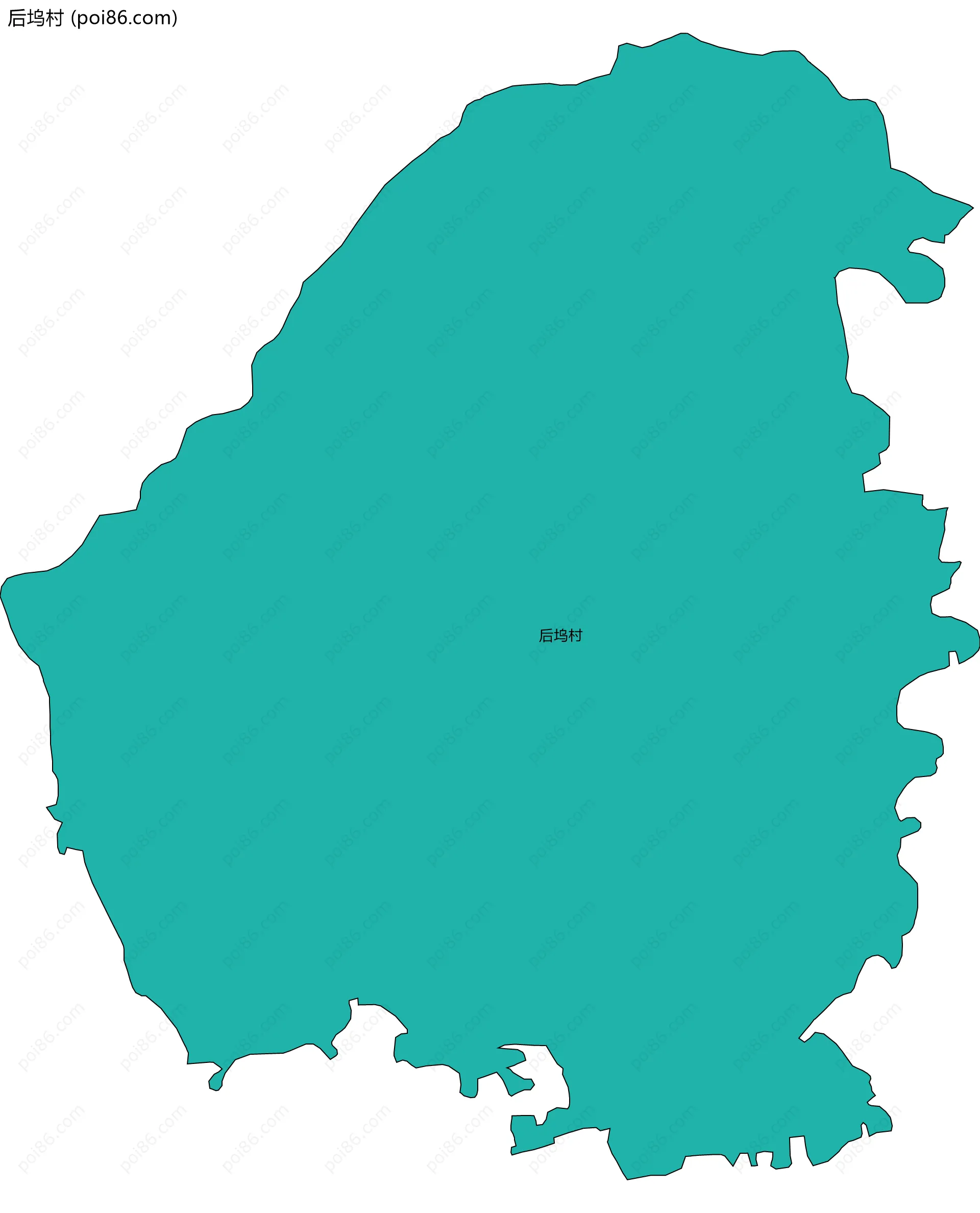 后坞村边界地图