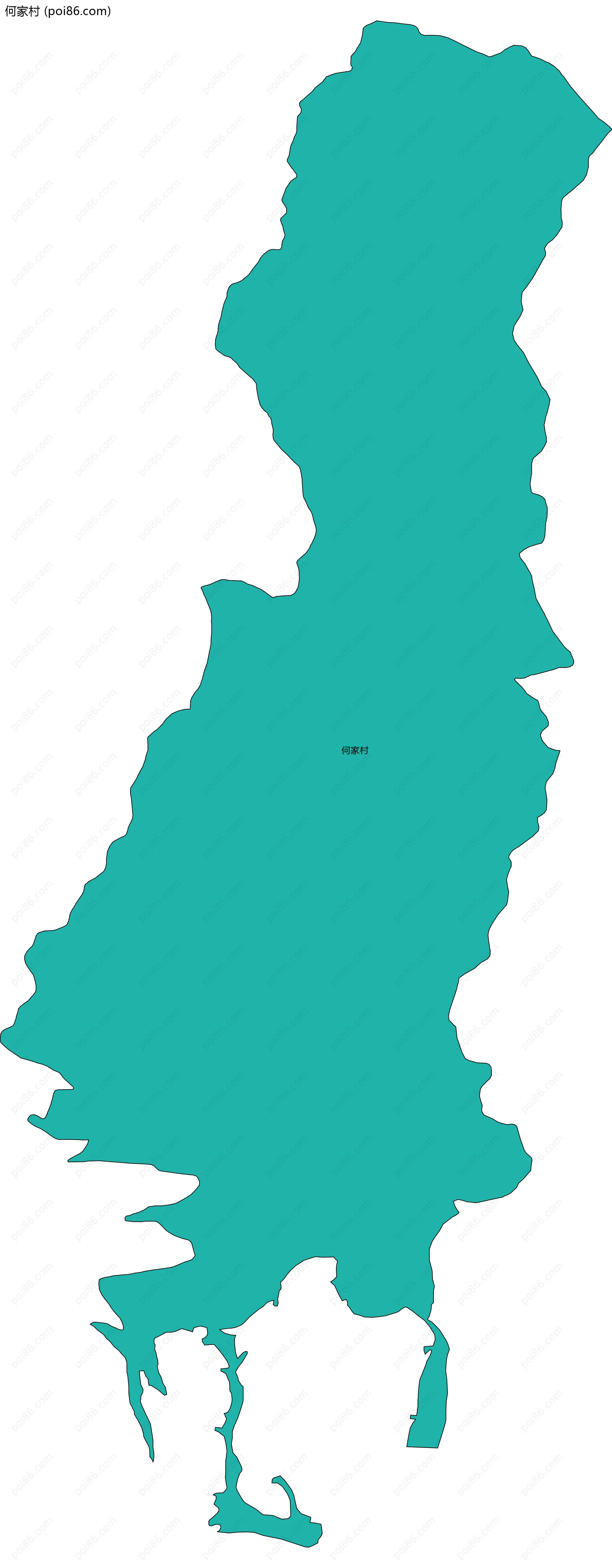 何家村边界地图