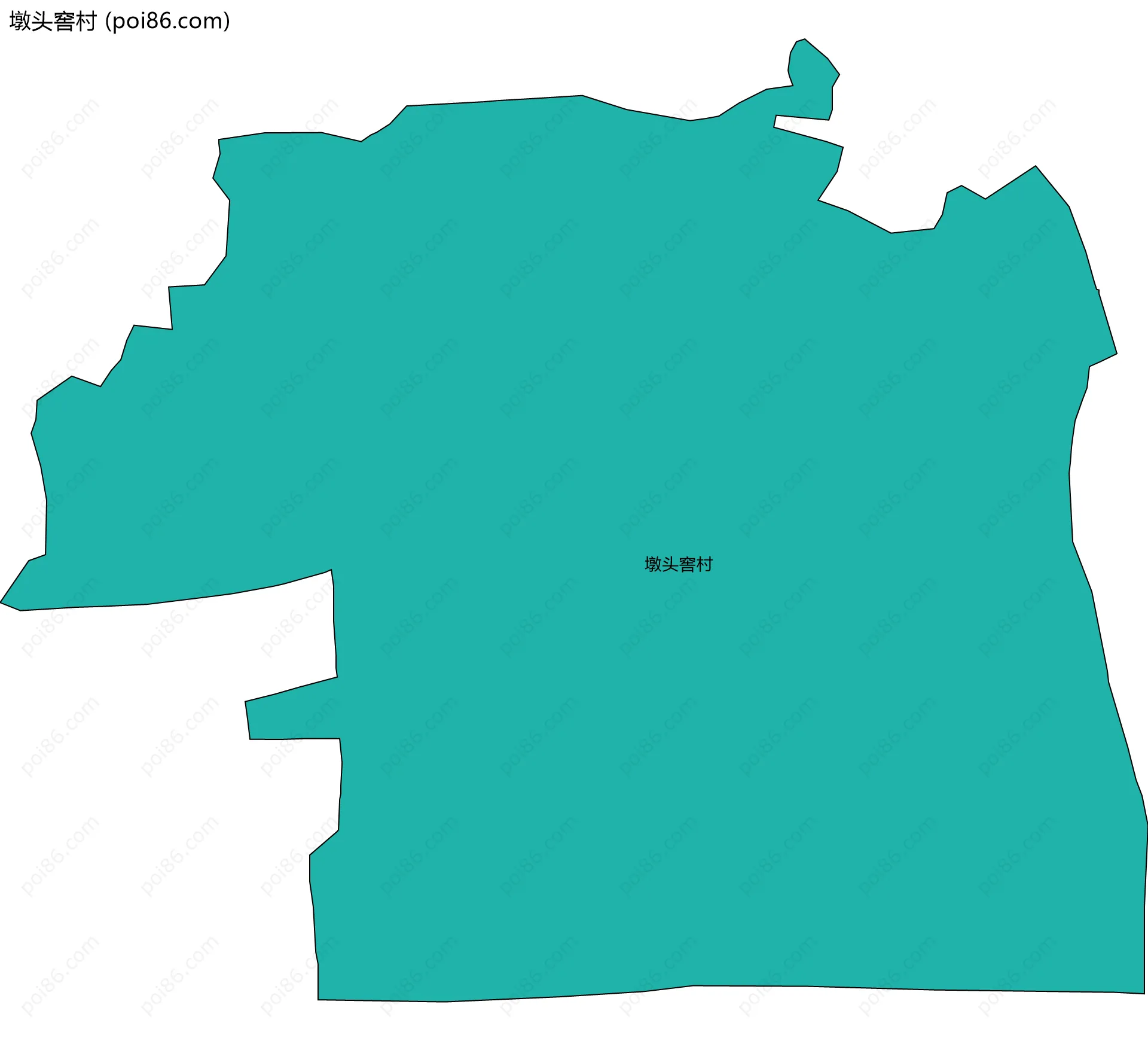 墩头窖村边界地图