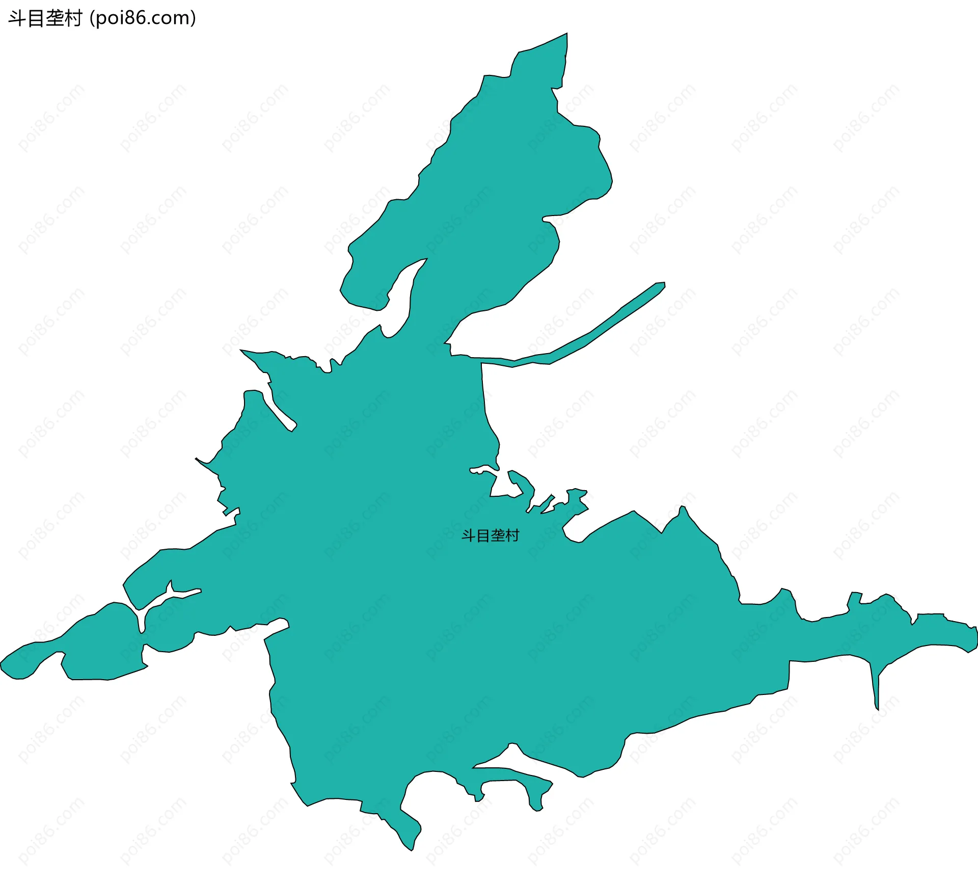 斗目垄村边界地图