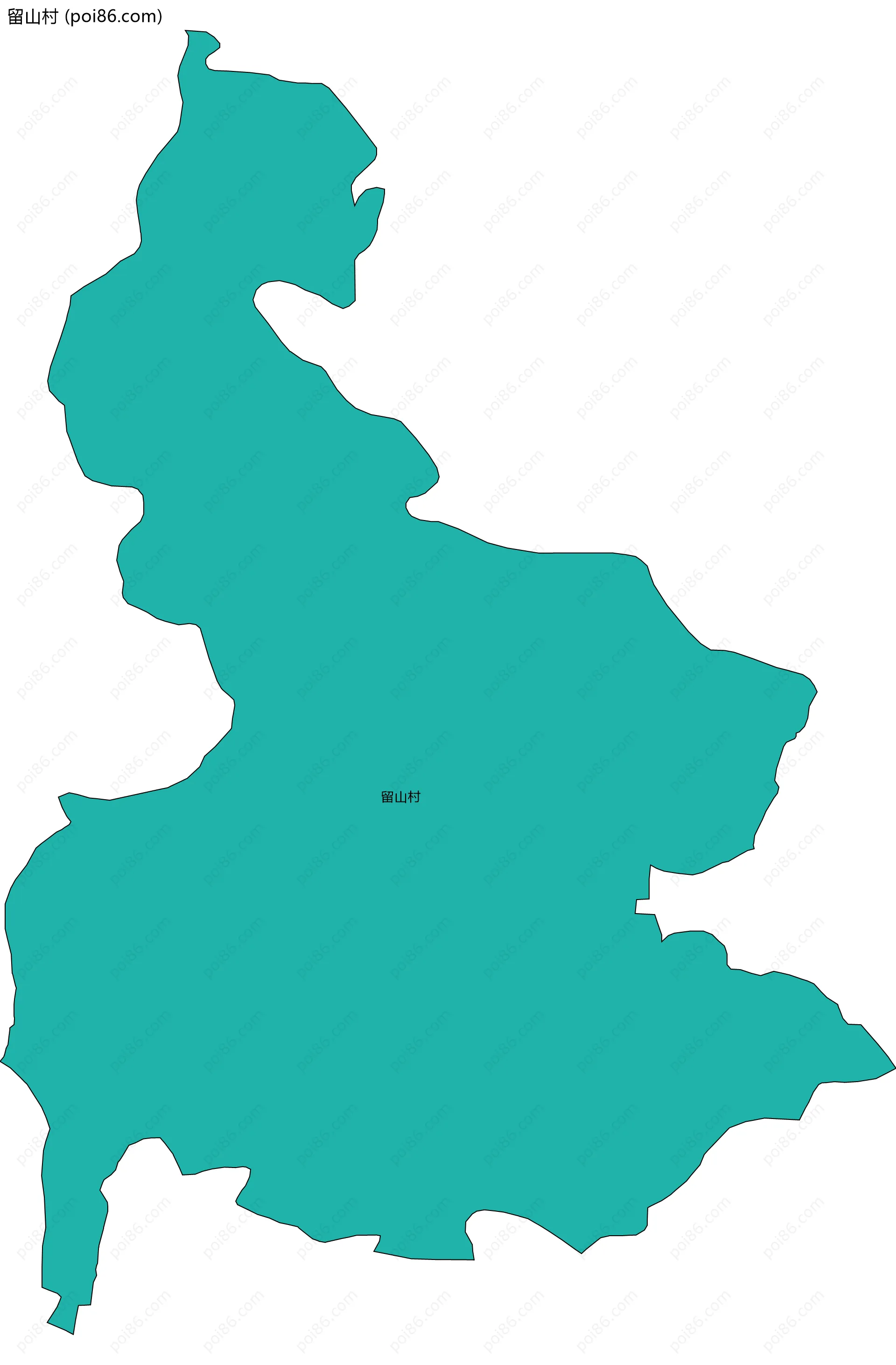 留山村边界地图