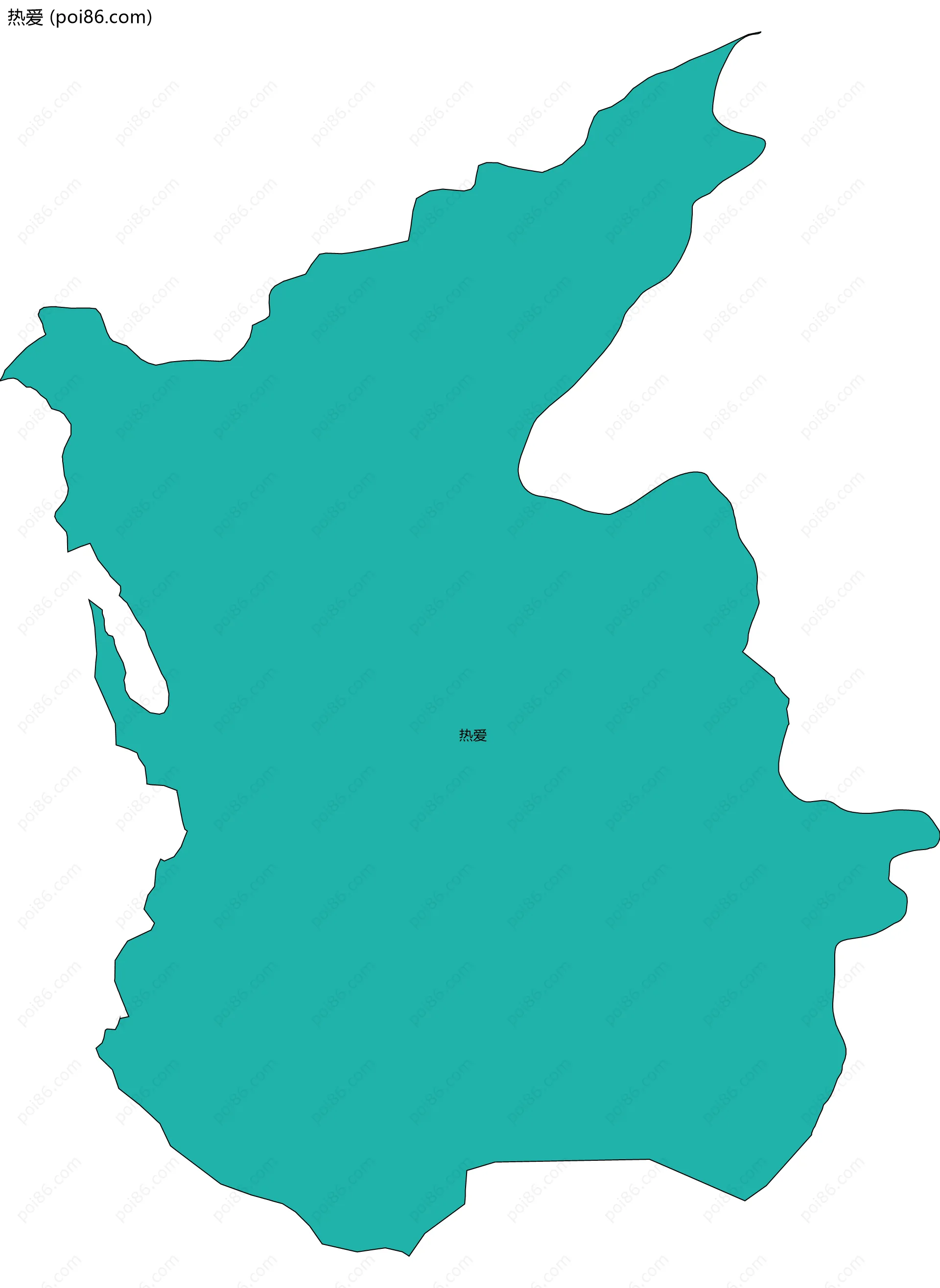 热爱边界地图